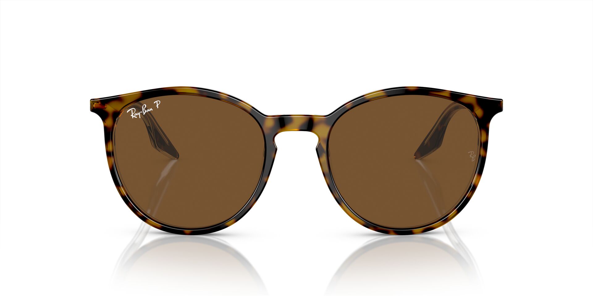Das Bild zeigt die Sonnenbrille RB2204 von Ray-Ban in Havanna/Transparent.