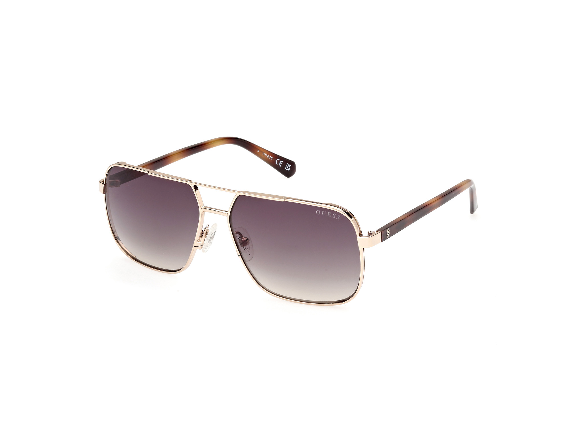 Das Bild zeigt die Sonnenbrille GU00119 32B von der Marke Guess in Gunmetal.