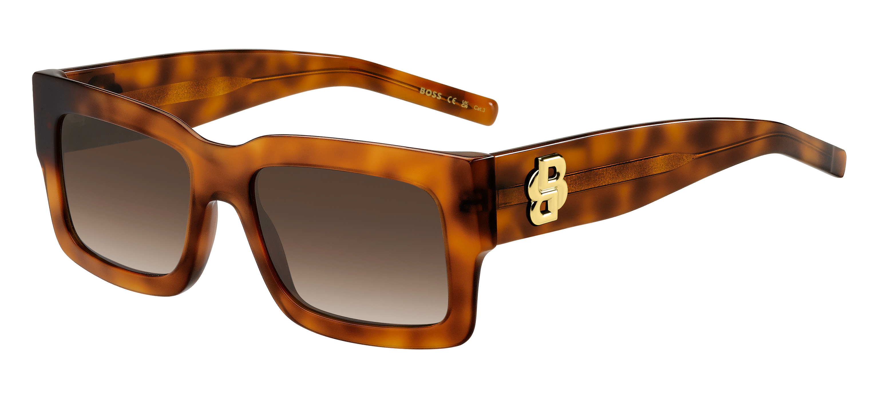 Das Bild zeigt die Sonnenbrille BOSS1654S 086 von der Marke BOSS in Havanna.