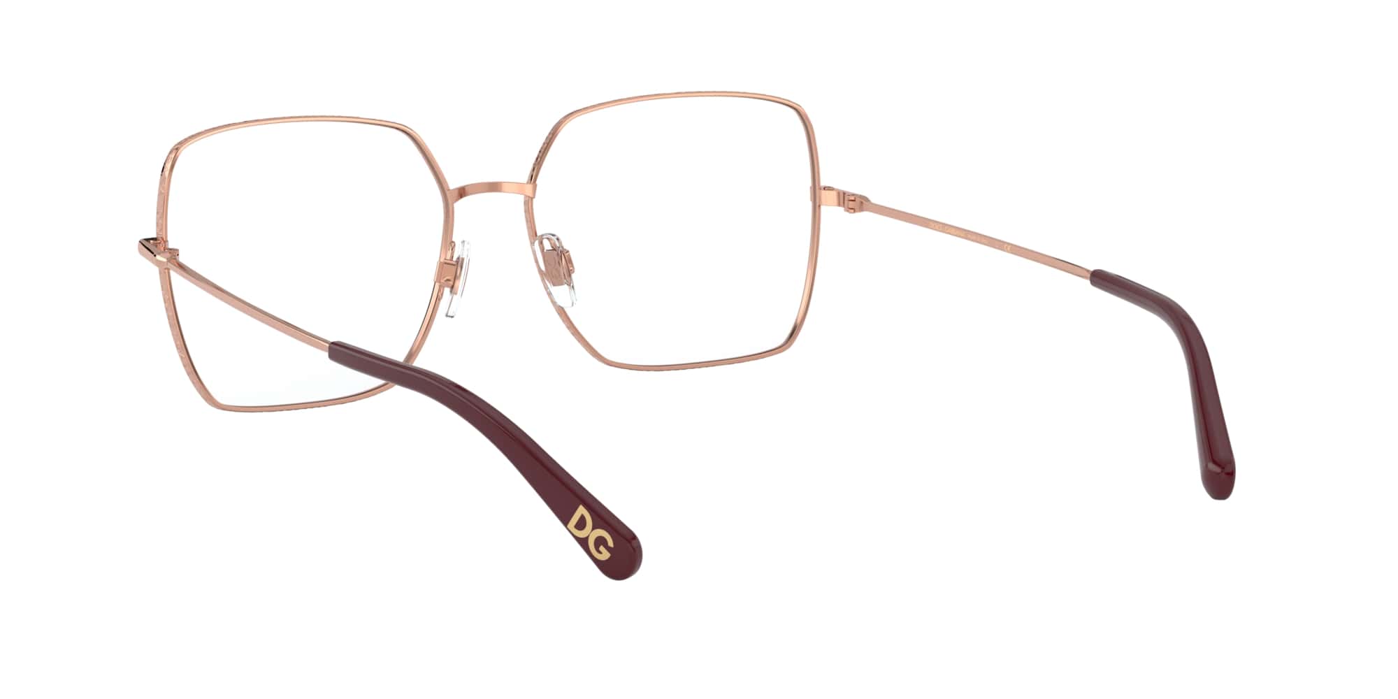 Das Bild zeigt die Korrektionsbrille DG1323 1333 von der Marke D&G in rotgold.