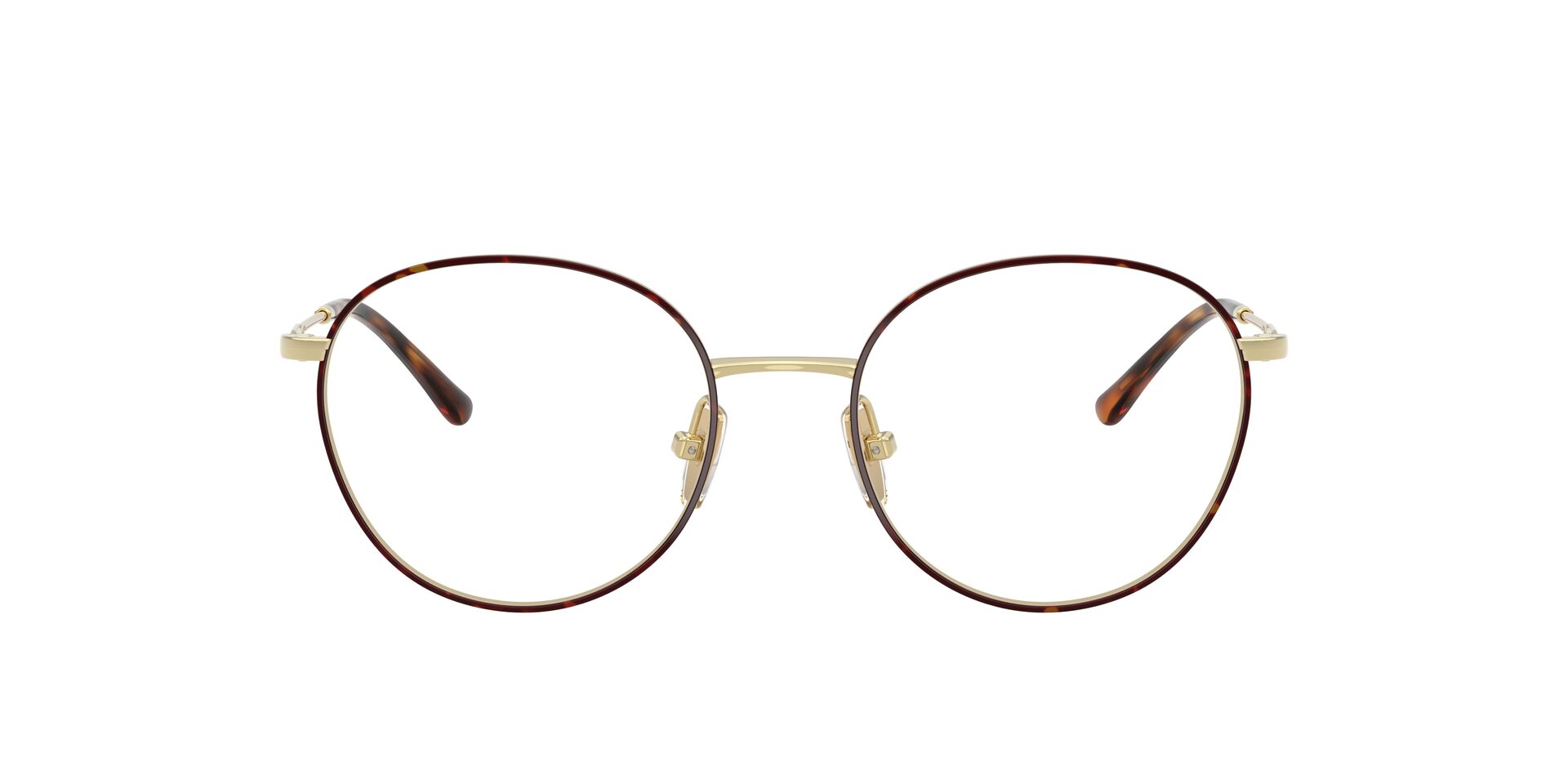 Das Bild zeigt die Korrektionsbrille 4280 von Vogue in der Farbe Schwarz Gold.