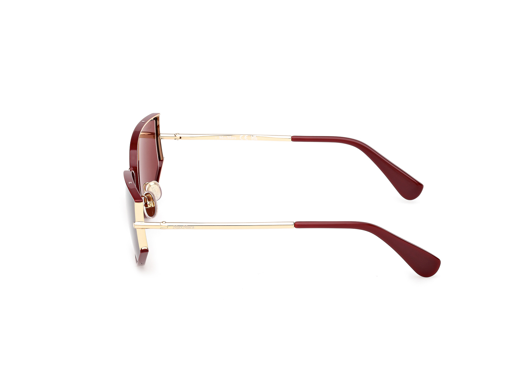 Das Bild zeigt die Sonnenbrille MM0141 von der Marke Max Mara in Gold.