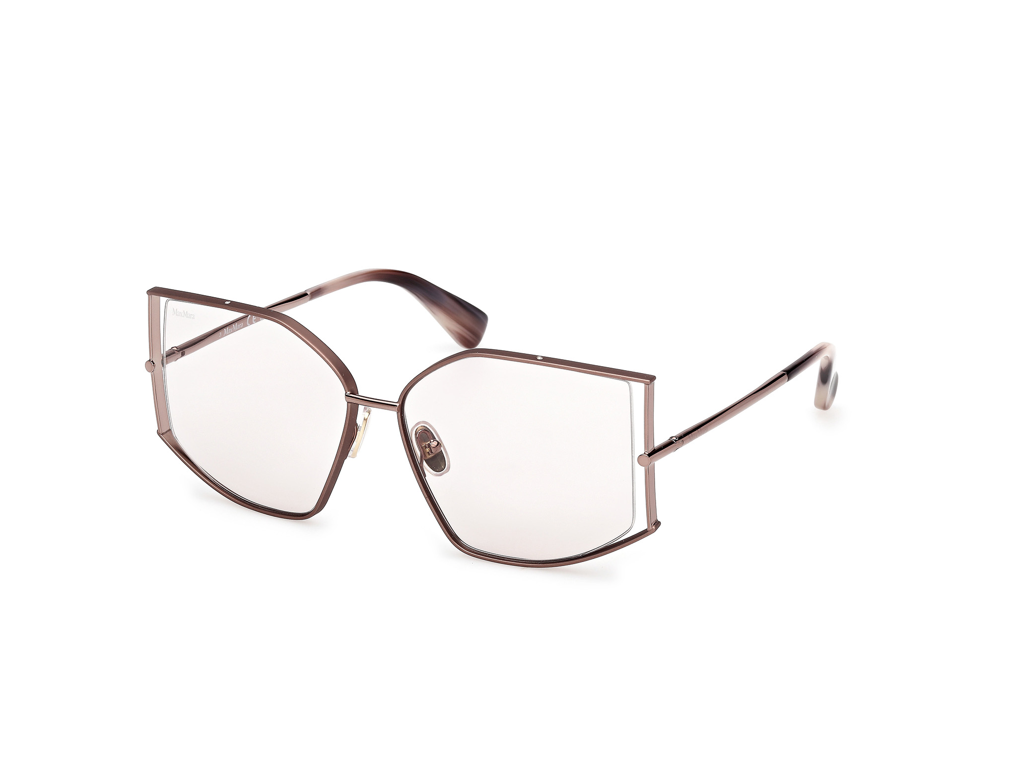 Das Bild zeigt die Sonnenbrille MM0142 von der Marke Max Mara in Bronze.