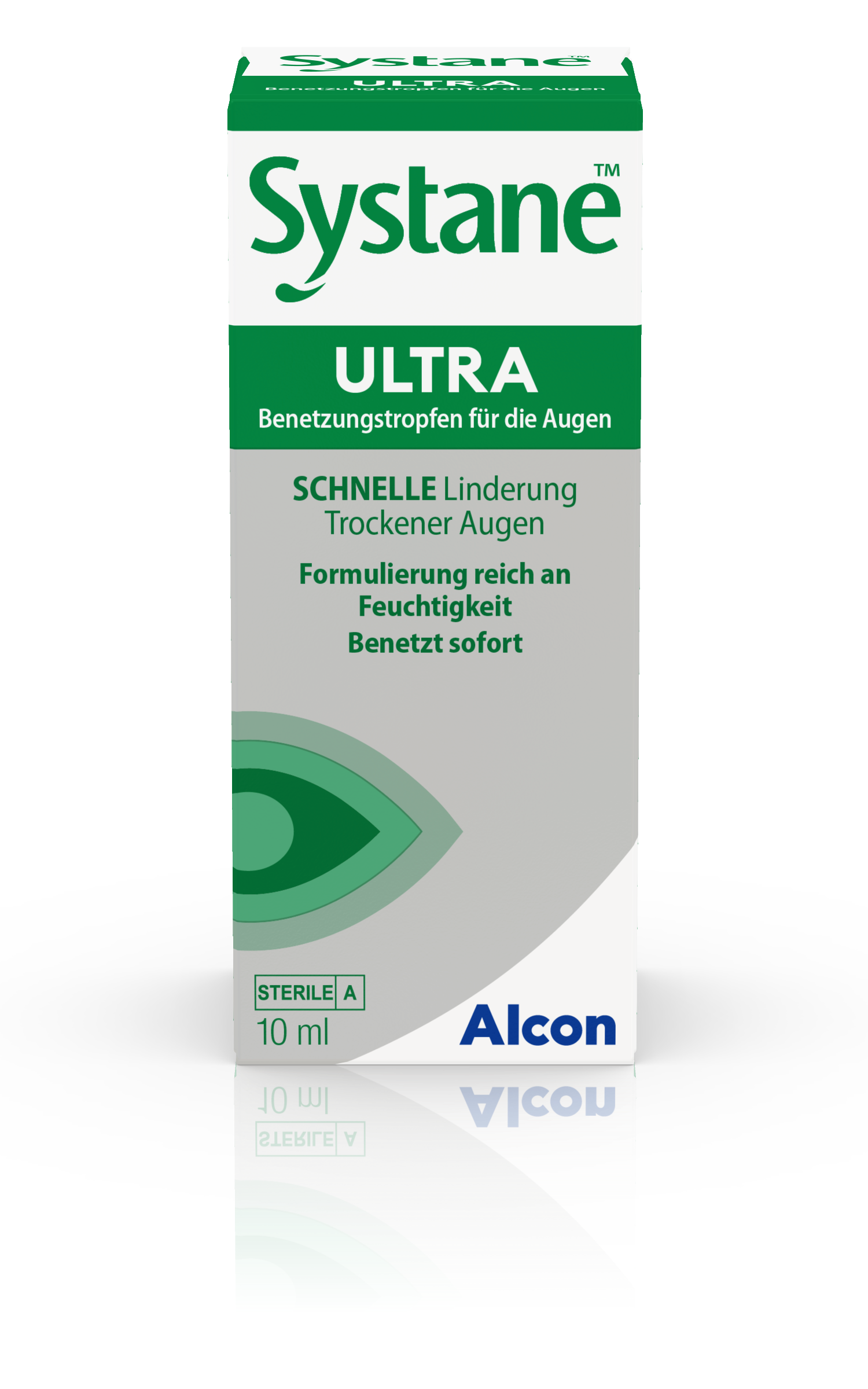 Das Bild zeigt die Augentropfen Systane Ultra von Alcon.