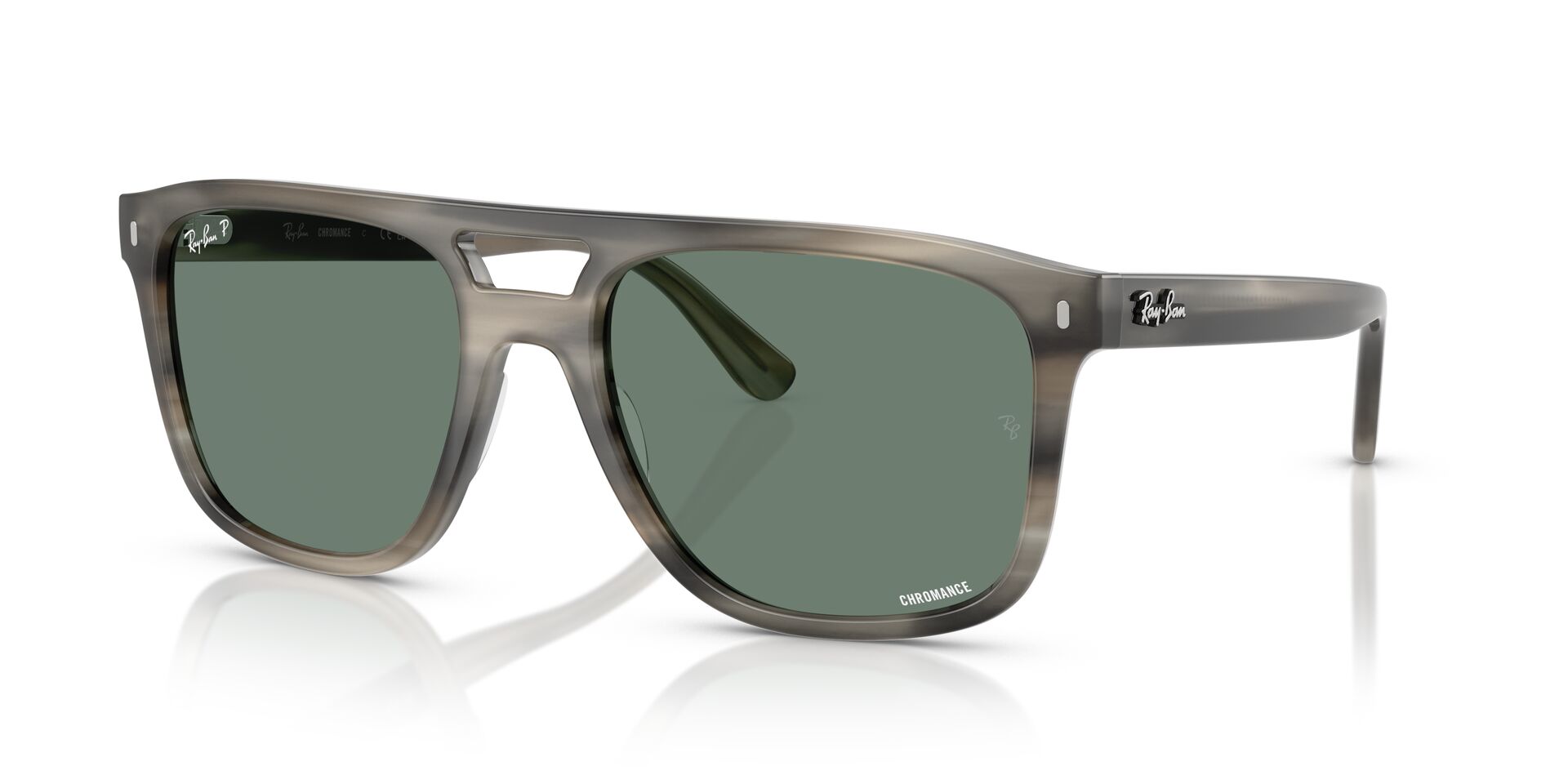 Das Bild zeigt die Sonnenbrille RB2213CH 14243R von Ray-Ban in Havanna grau.