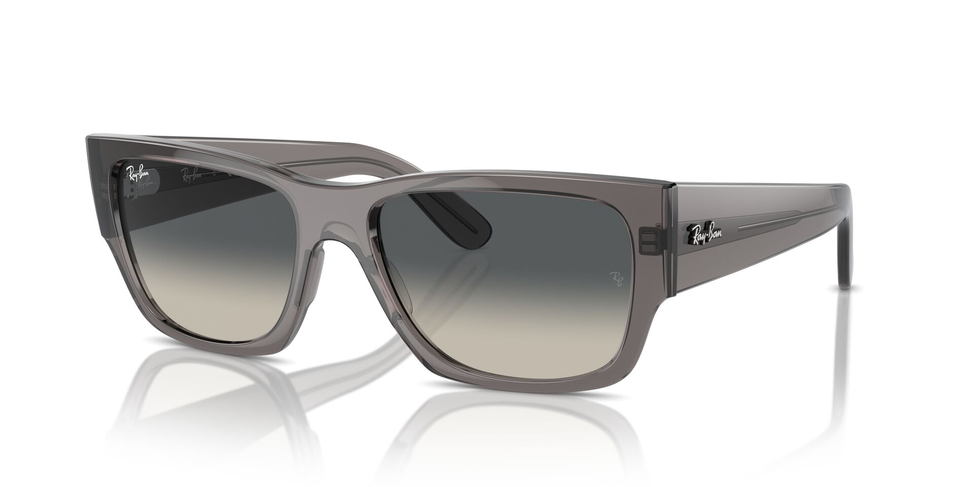 Das Bild zeigt die Sonnenbrille RB0947S 667571 von Ray-Ban in Dunkelgrau.