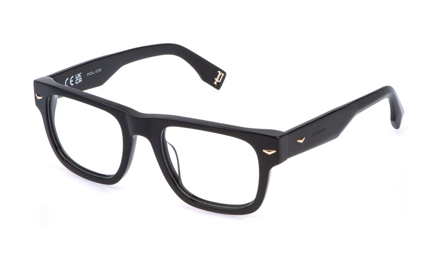 Police Brille VPLQ72 0700 52 in Schwarz