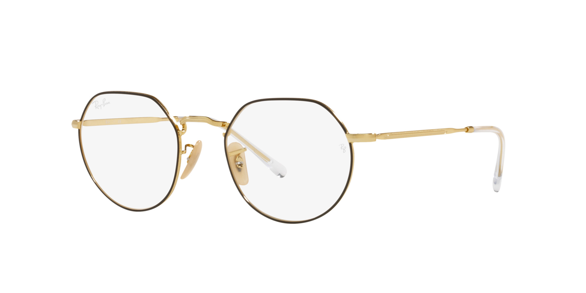 Das Bild zeigt die Korrektionsbrille RX6564 2890 von der Marke Ray Ban in Gold.