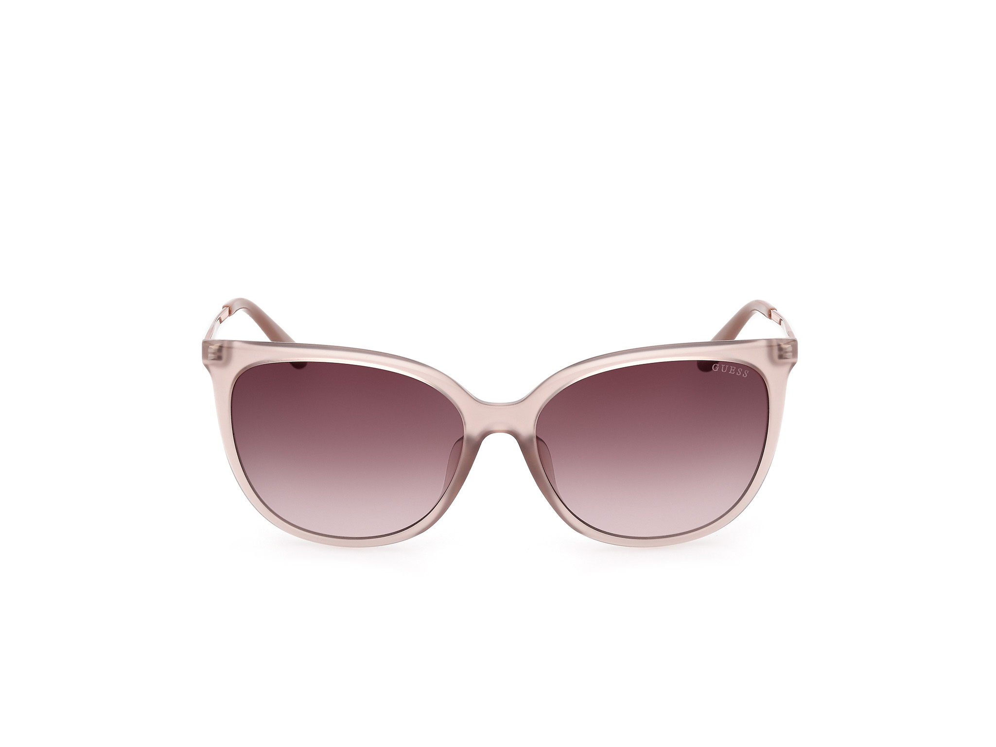 Das Bild zeigt die Korrektionsbrille GU00150-H 57f von Guess in glänzend Beige.