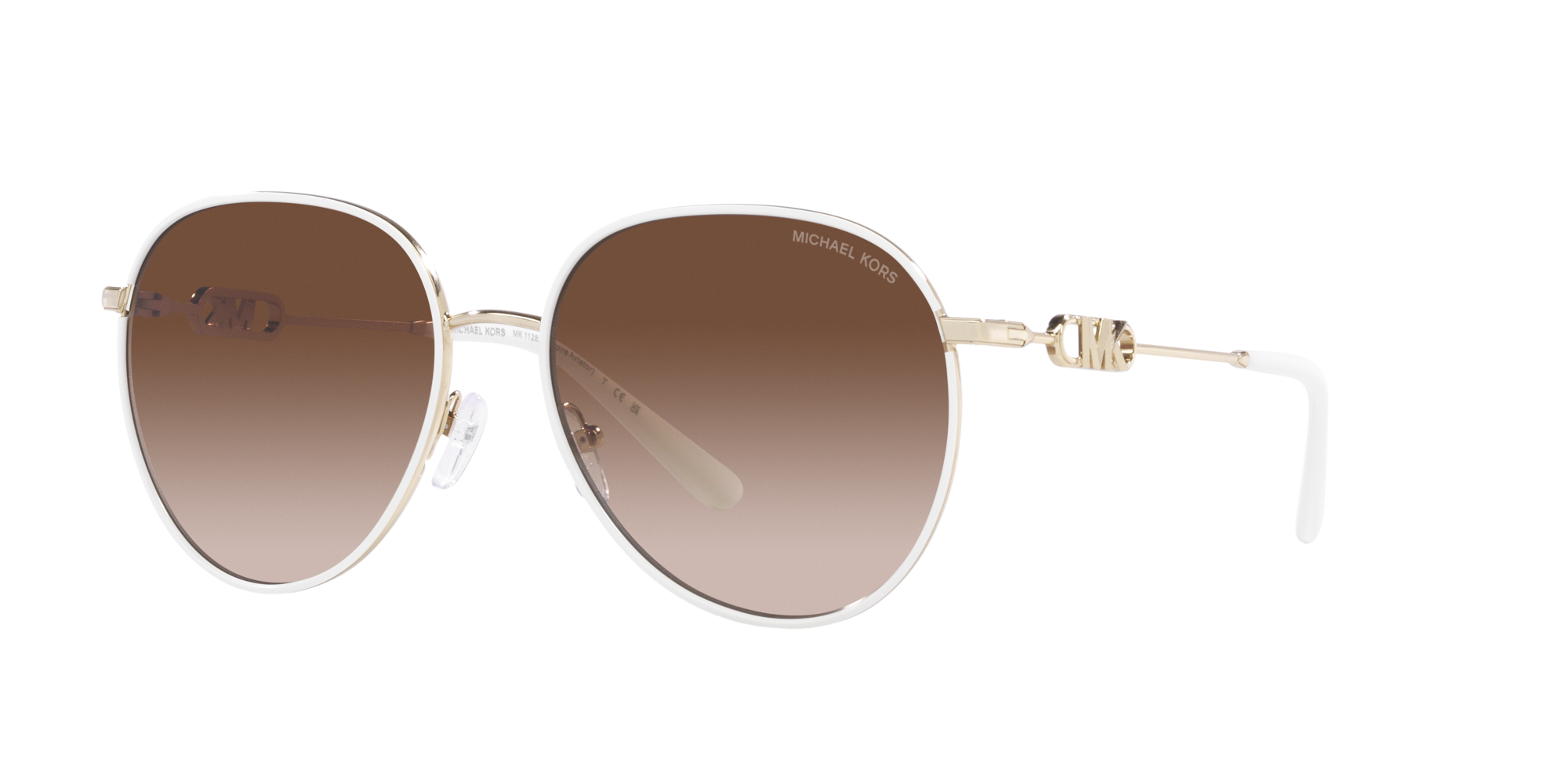 Michael Kors Sonnenbrille MK1128J 123313 Empire Hellgold/weiß