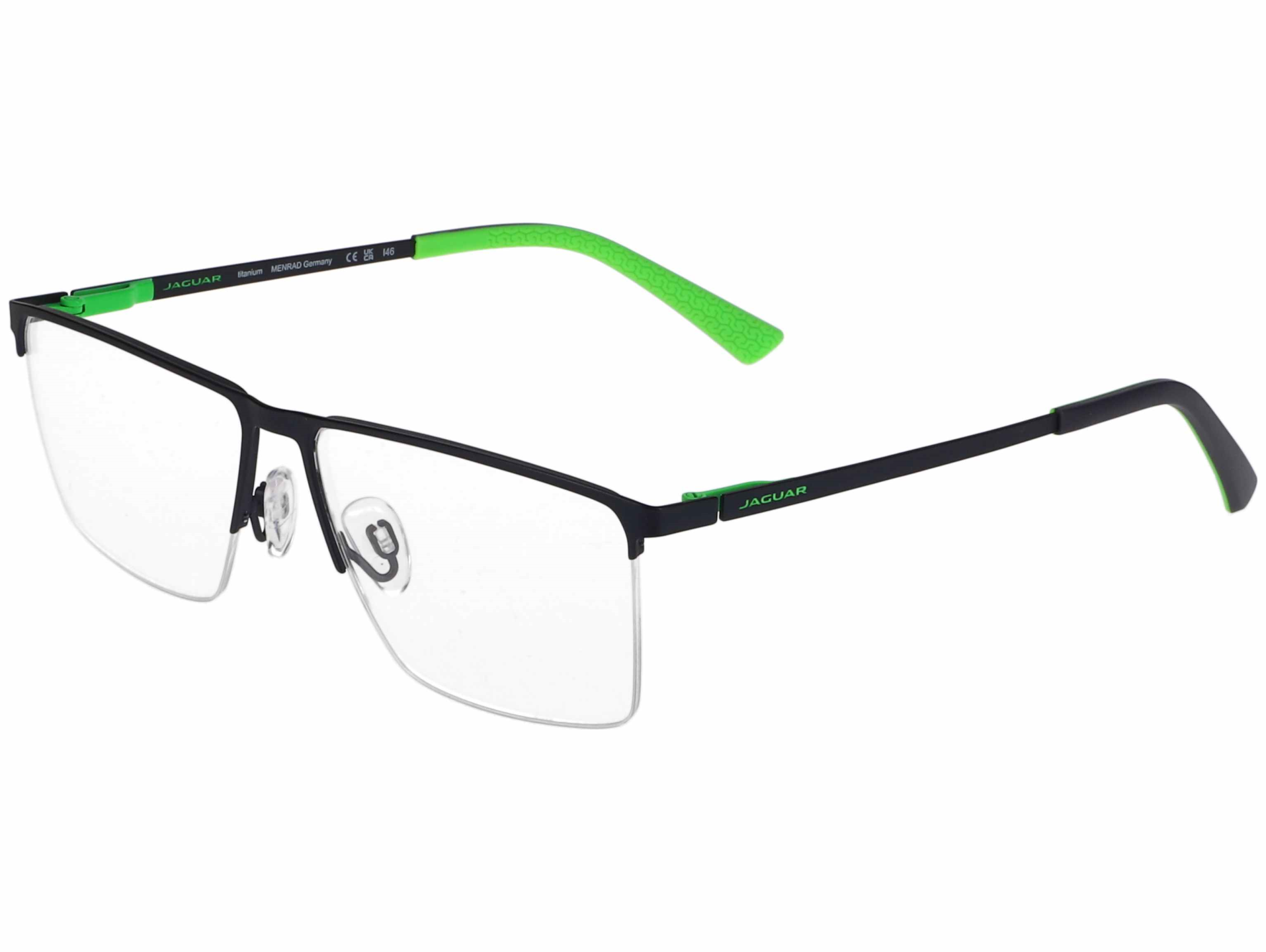 Das Bild zeigt die Korrektionsbrille 5608 3100 von Jaguar in Blau/Grün.