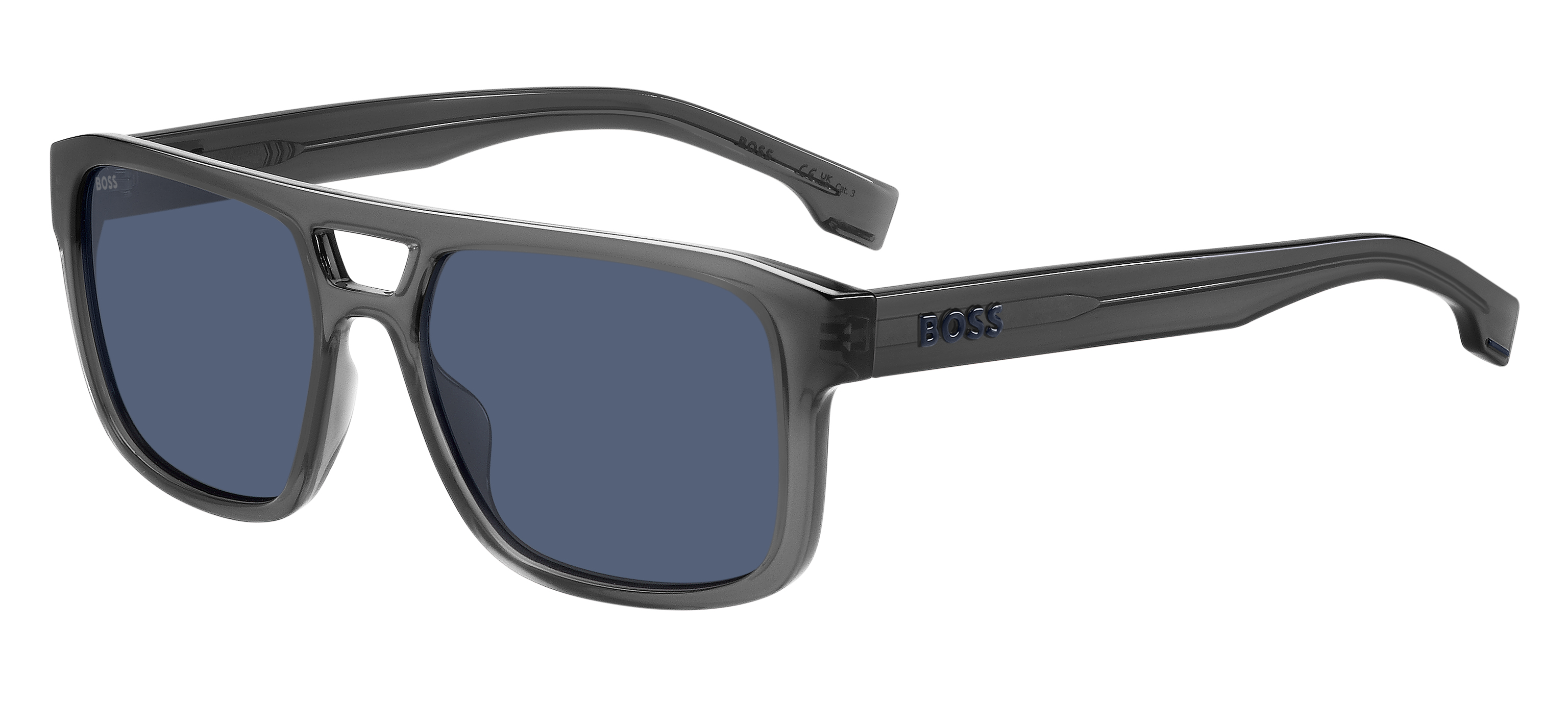 Das Bild zeigt die Sonnenbrille BOSS1648S KB7 von der Marke BOSS in Grau.