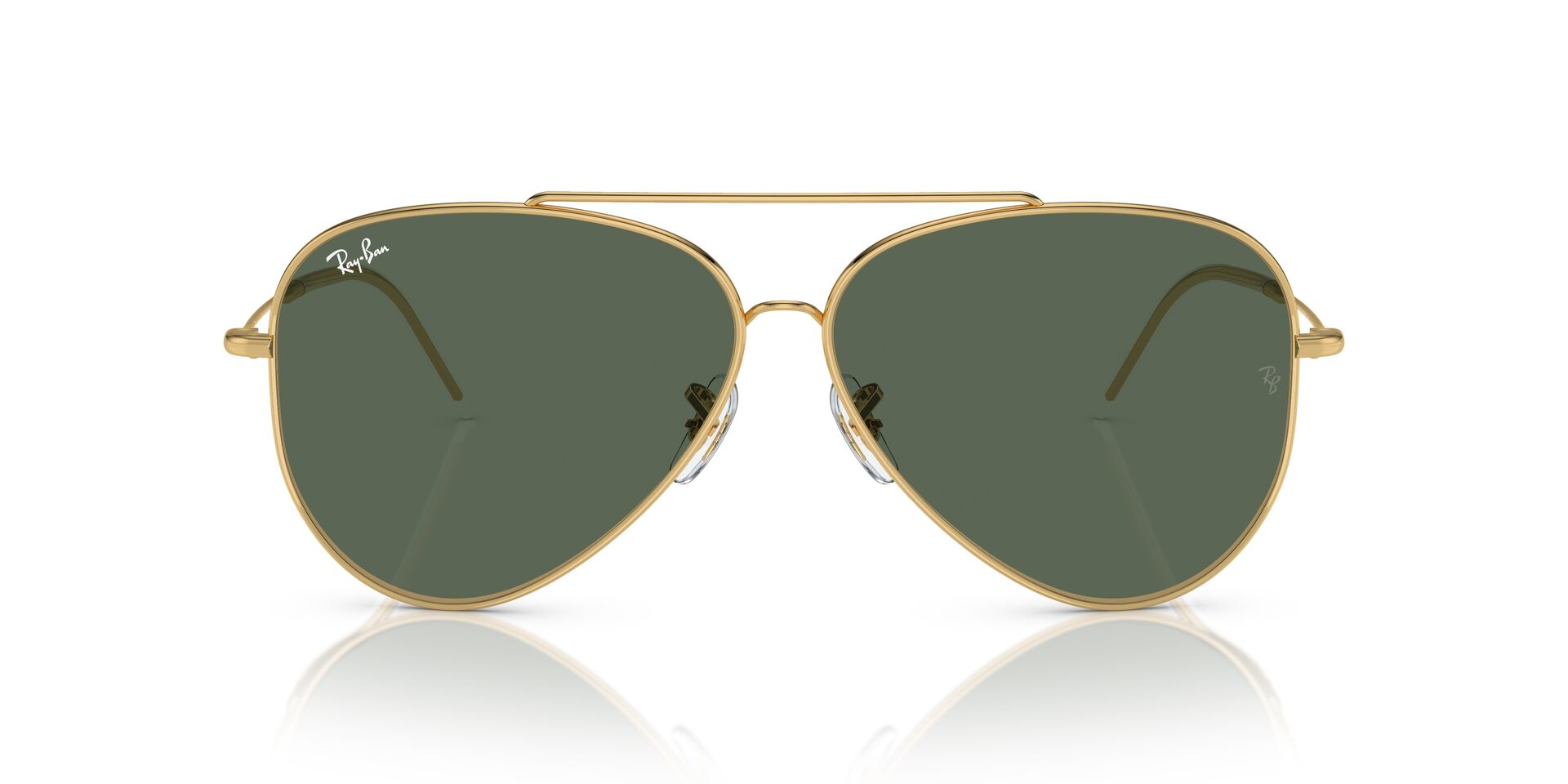 Das Bild zeigt die Sonnenbrille RBR0101S 001/VR von der Marke Ray-Ban in Gold.