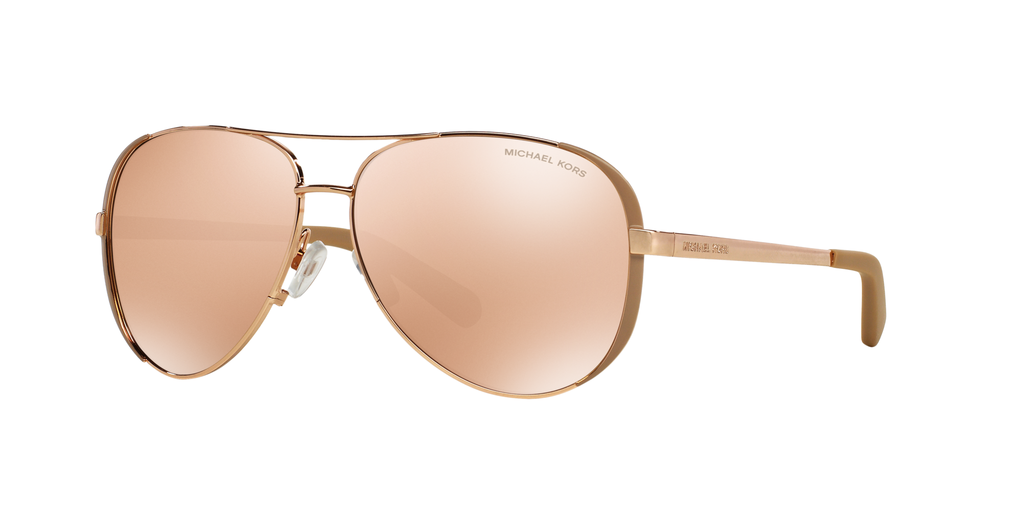 Michael Kors Sonnenbrille MK5004 1017R1 Chelsea rotgold/taupe