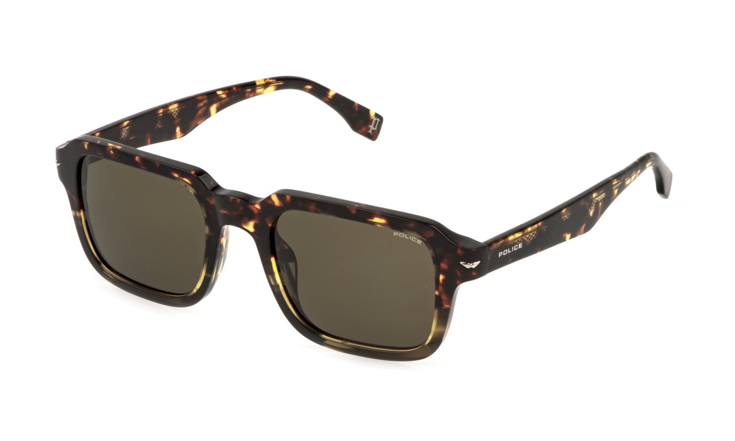 Das Bild zeigt die Sonnenbrille SPLR36E von der Marke Police in Havanna.