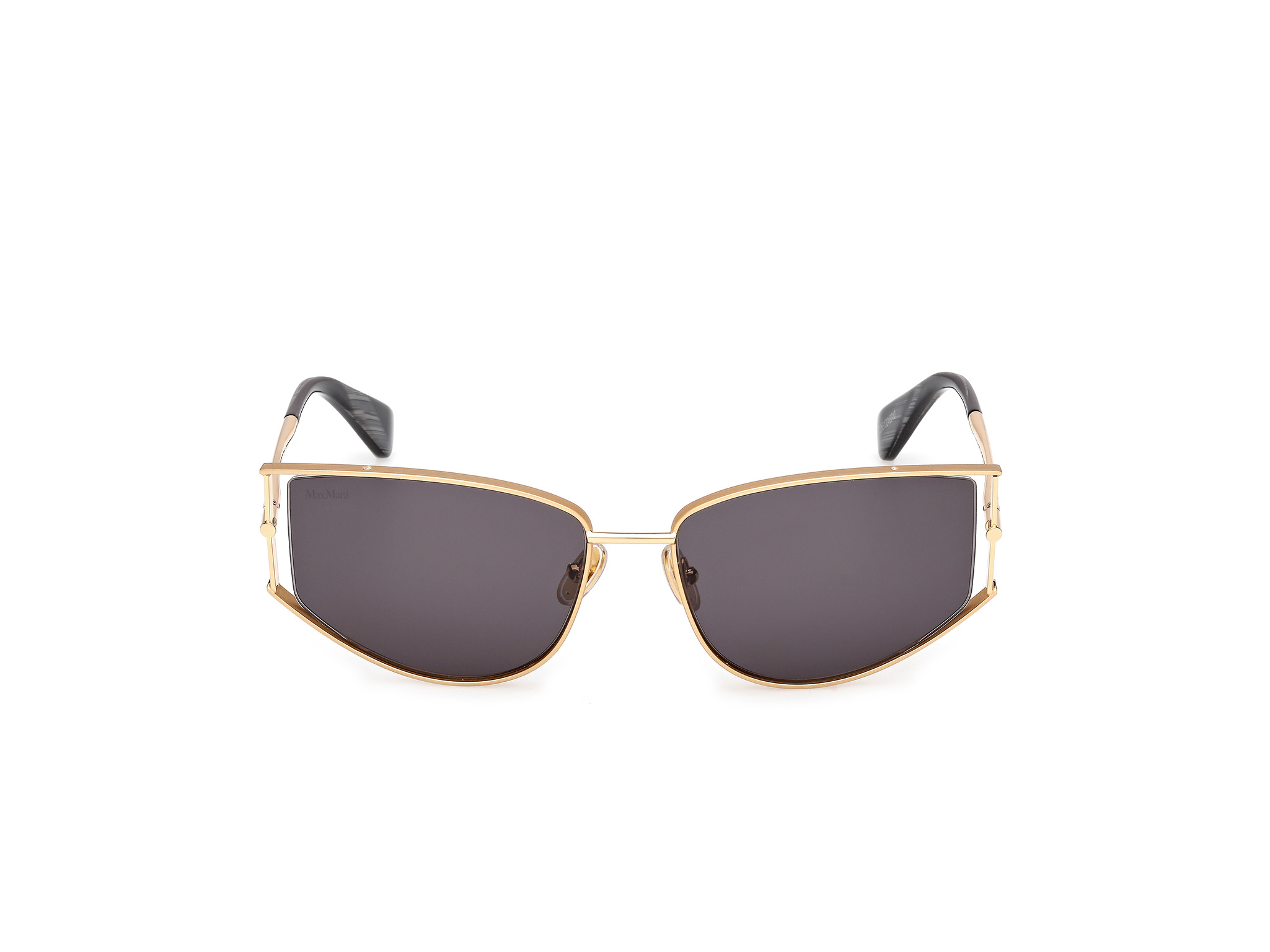Das Bild zeigt die Sonnenbrille MM0141 von der Marke Max Mara in Gold.