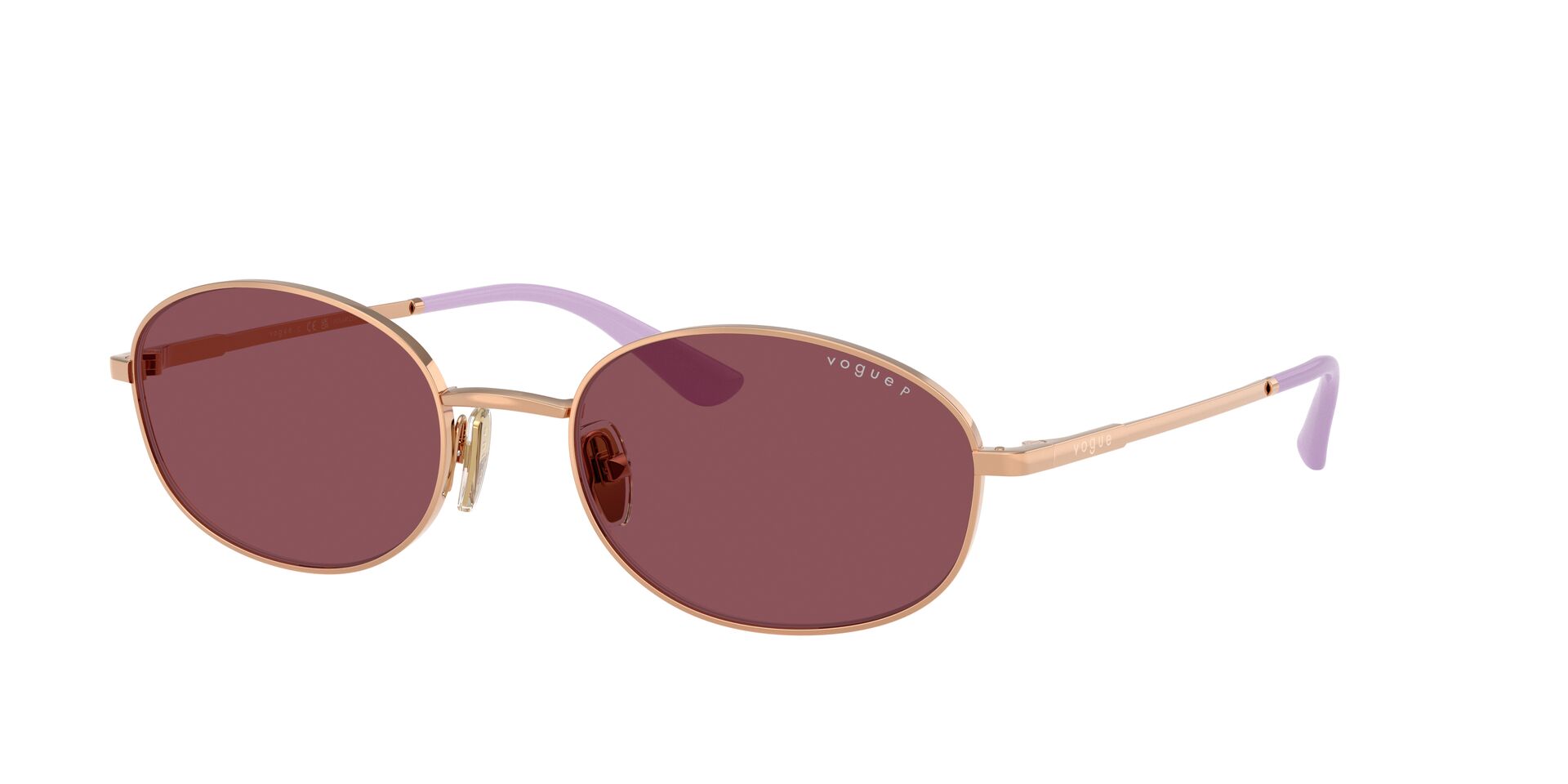 Das Bild zeigt die Sonnenbrille VO4323S von der Marke Vogue in Gold.