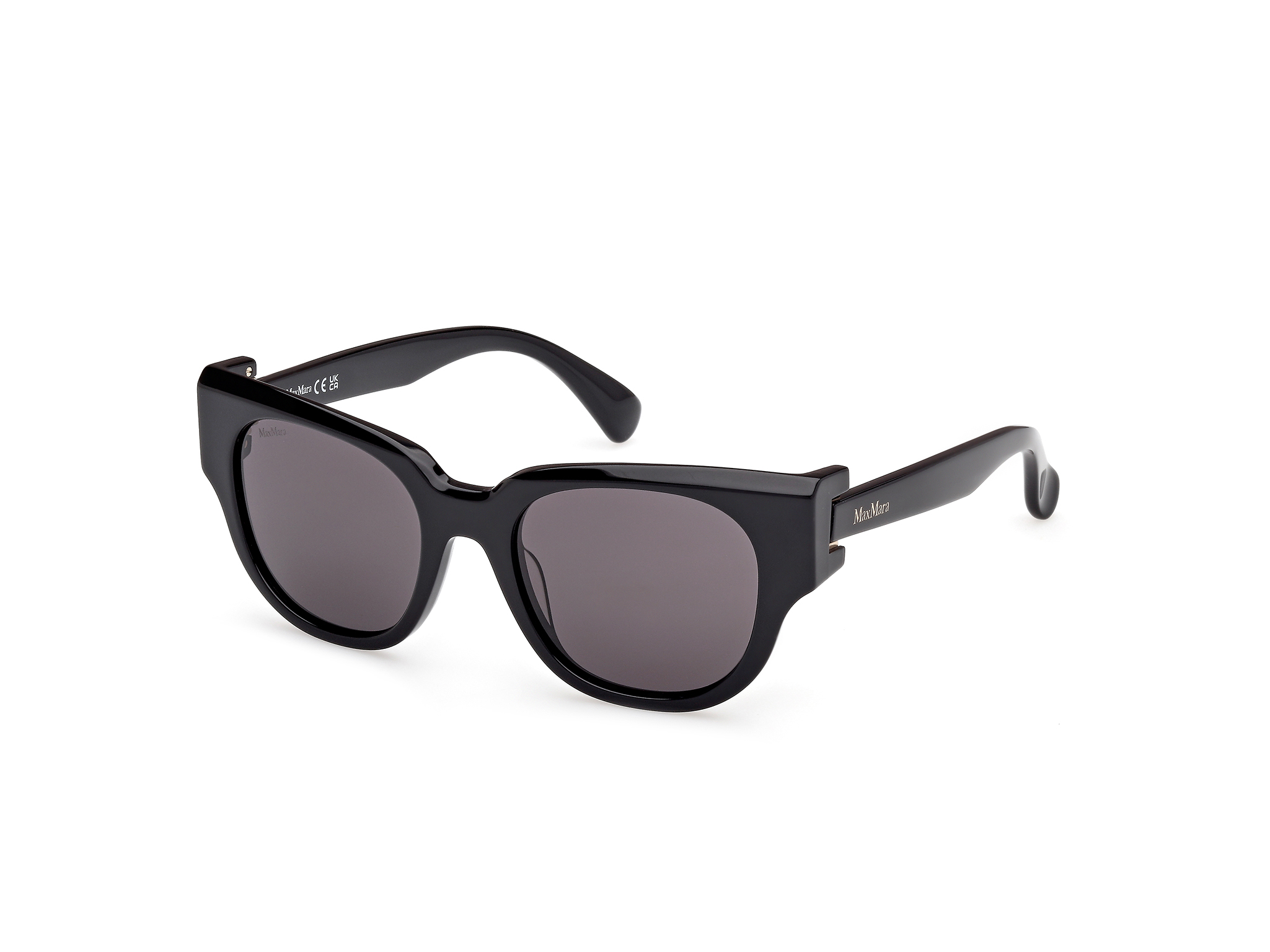 Das Bild zeigt die Sonnenbrille MM0138 von der Marke Max Mara in Schwarz.