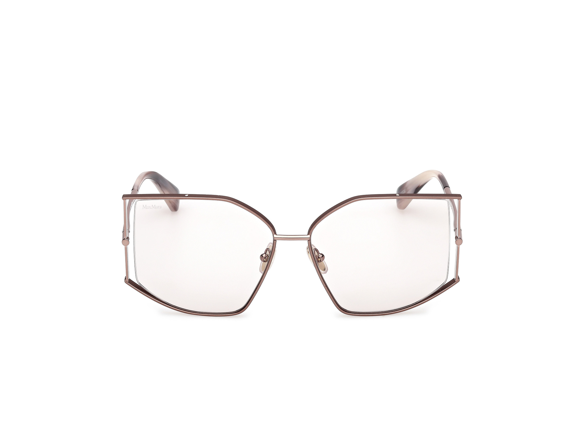 Das Bild zeigt die Sonnenbrille MM0142 von der Marke Max Mara in Bronze.