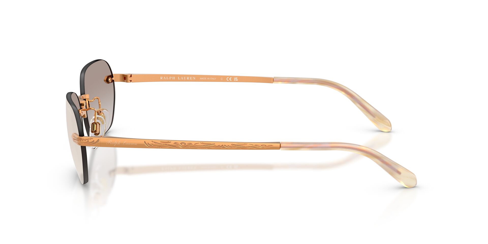 Das Bild zeigt die Bügel der Ralph Sonnenbrille RL7089 91536E.