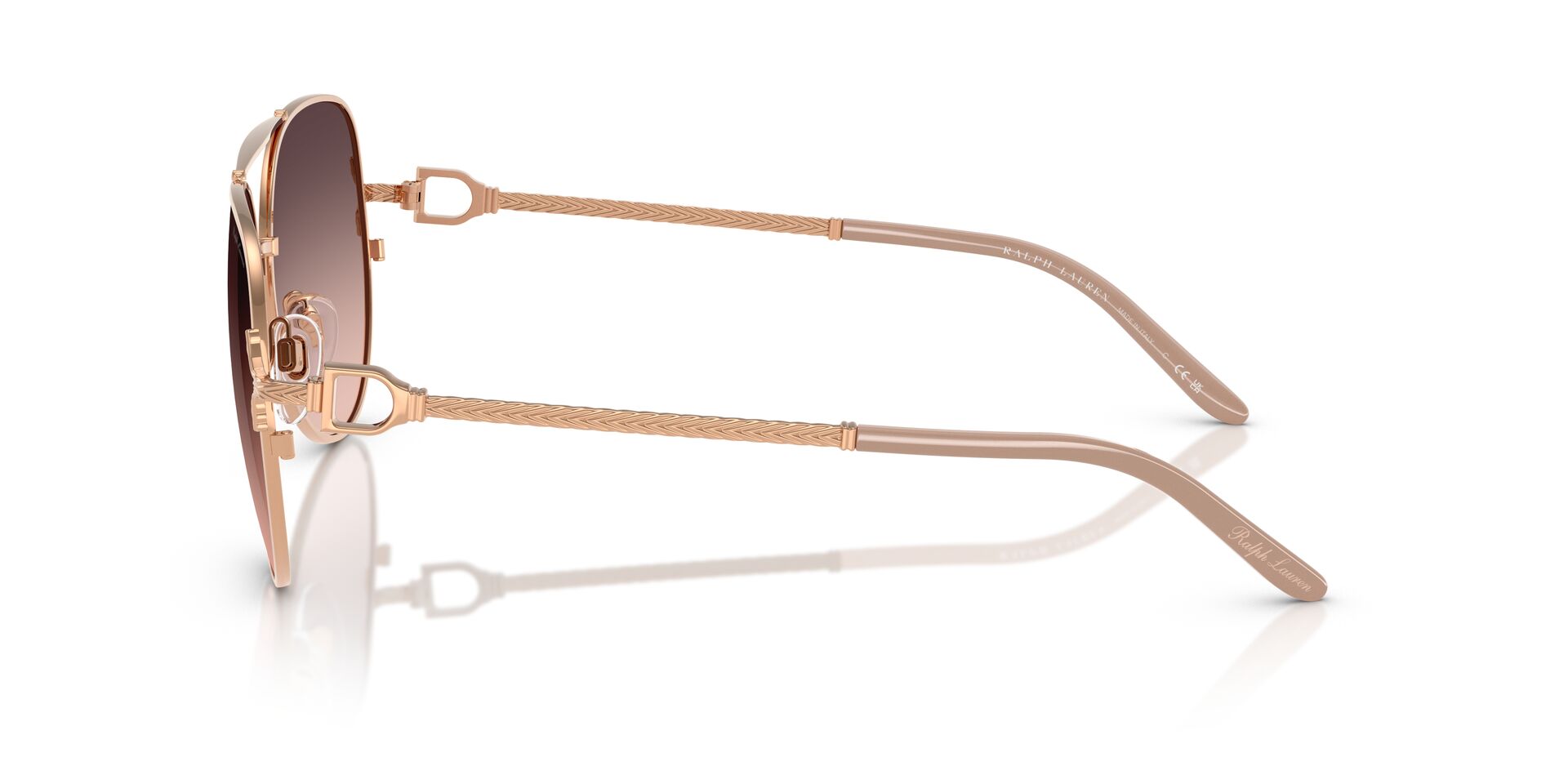 Das Bild zeigt die Bügel der Ralph Sonnenbrille RL7087 9329U8.