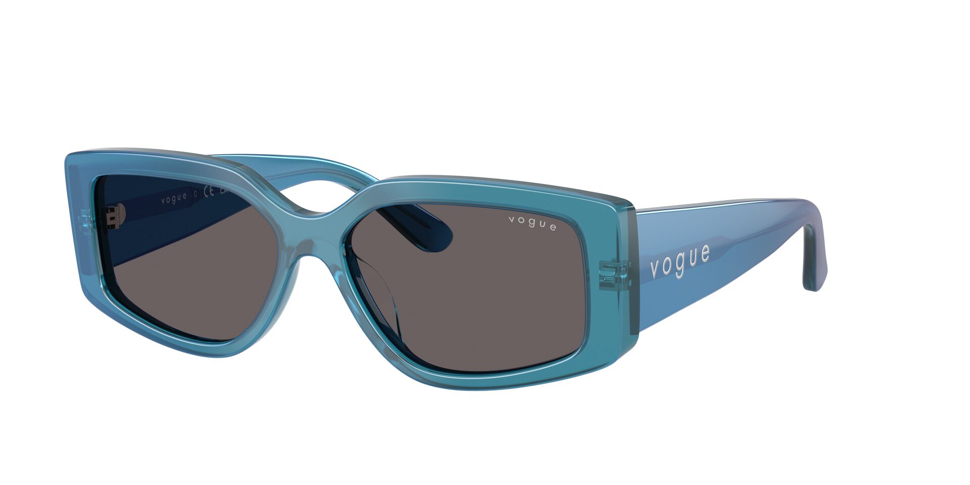 Das Bild zeigt die Sonnenbrille VO5642SU von der Marke Vogue in Blau.