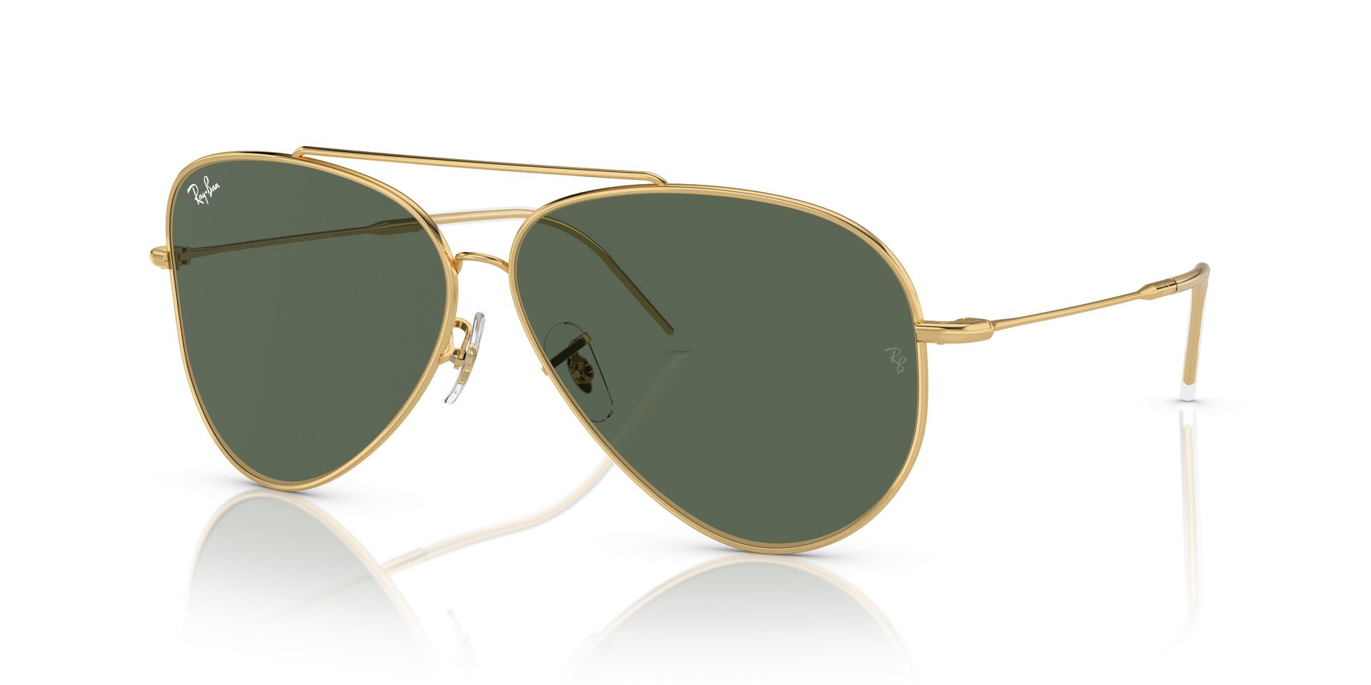 Das Bild zeigt die Sonnenbrille RBR0101S 001/VR von der Marke Ray-Ban in Gold.