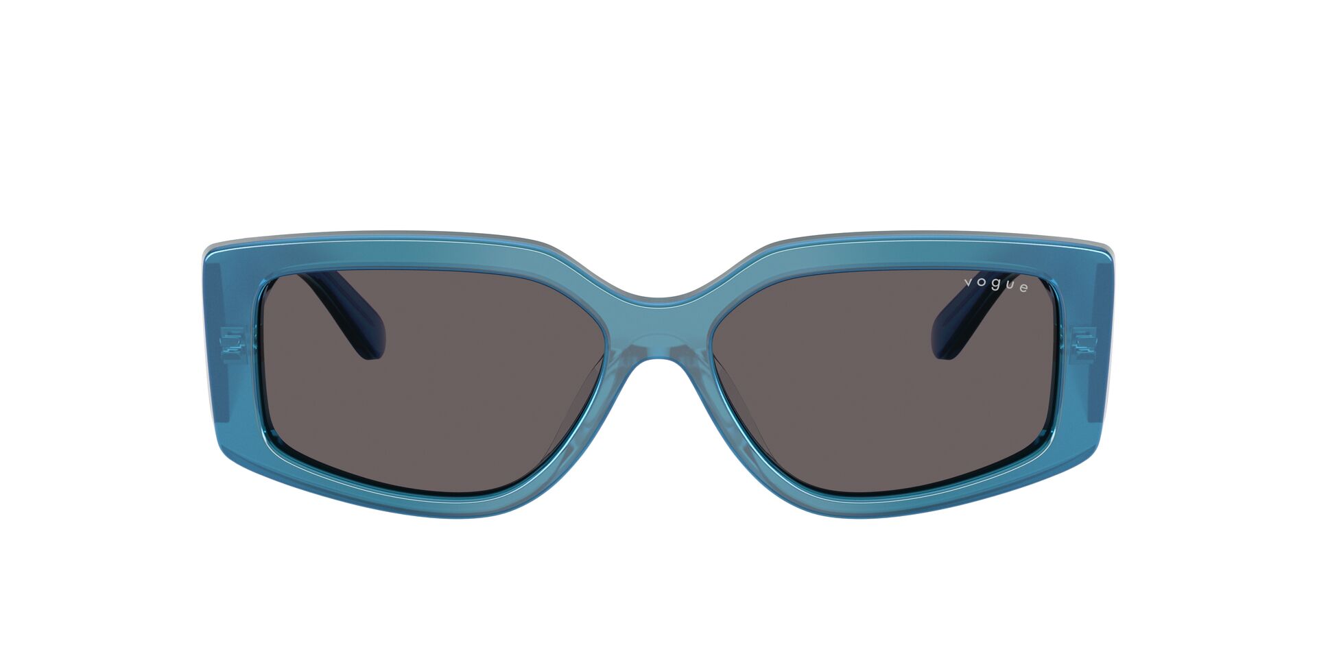 Das Bild zeigt die Sonnenbrille VO5642SU von der Marke Vogue in Blau.