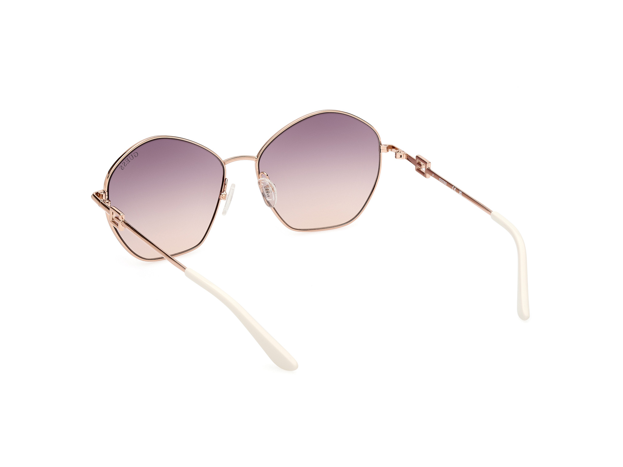 Das Bild zeigt die Sonnenbrille GU7907 28Z von der Marke Guess in  Rosé Gold
