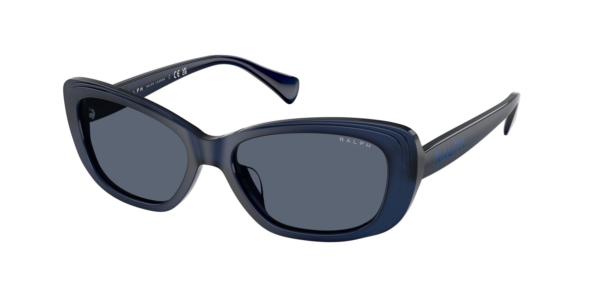 Ralph Sonnenbrille RA5322U 605987 glänzend opalisierendes Blau