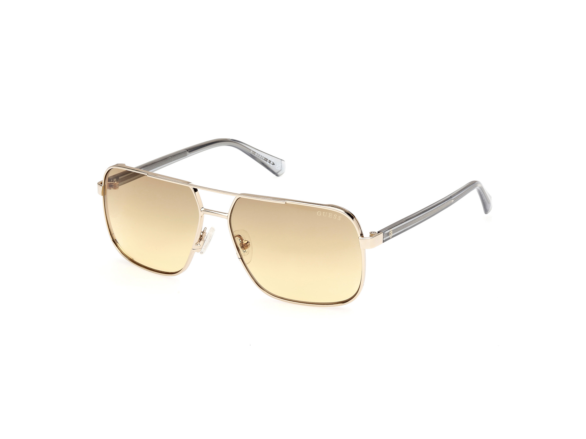 Das Bild zeigt die Sonnenbrille GU00119 32F von der Marke Guess in Blassgold.