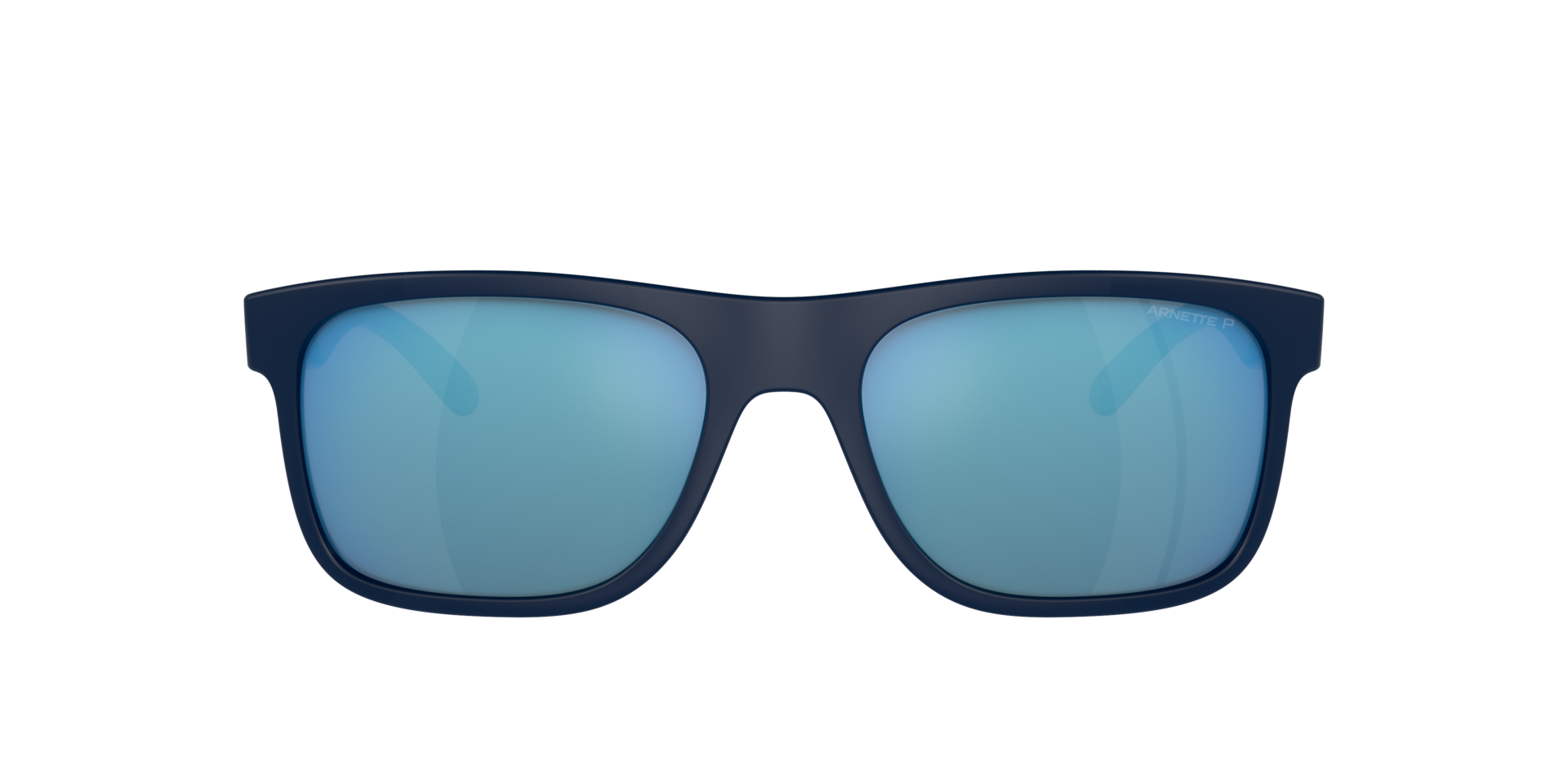 Das Bild zeigt die Sonnenbrille AN4341 von der Marke Arnette in blau/schwarz.