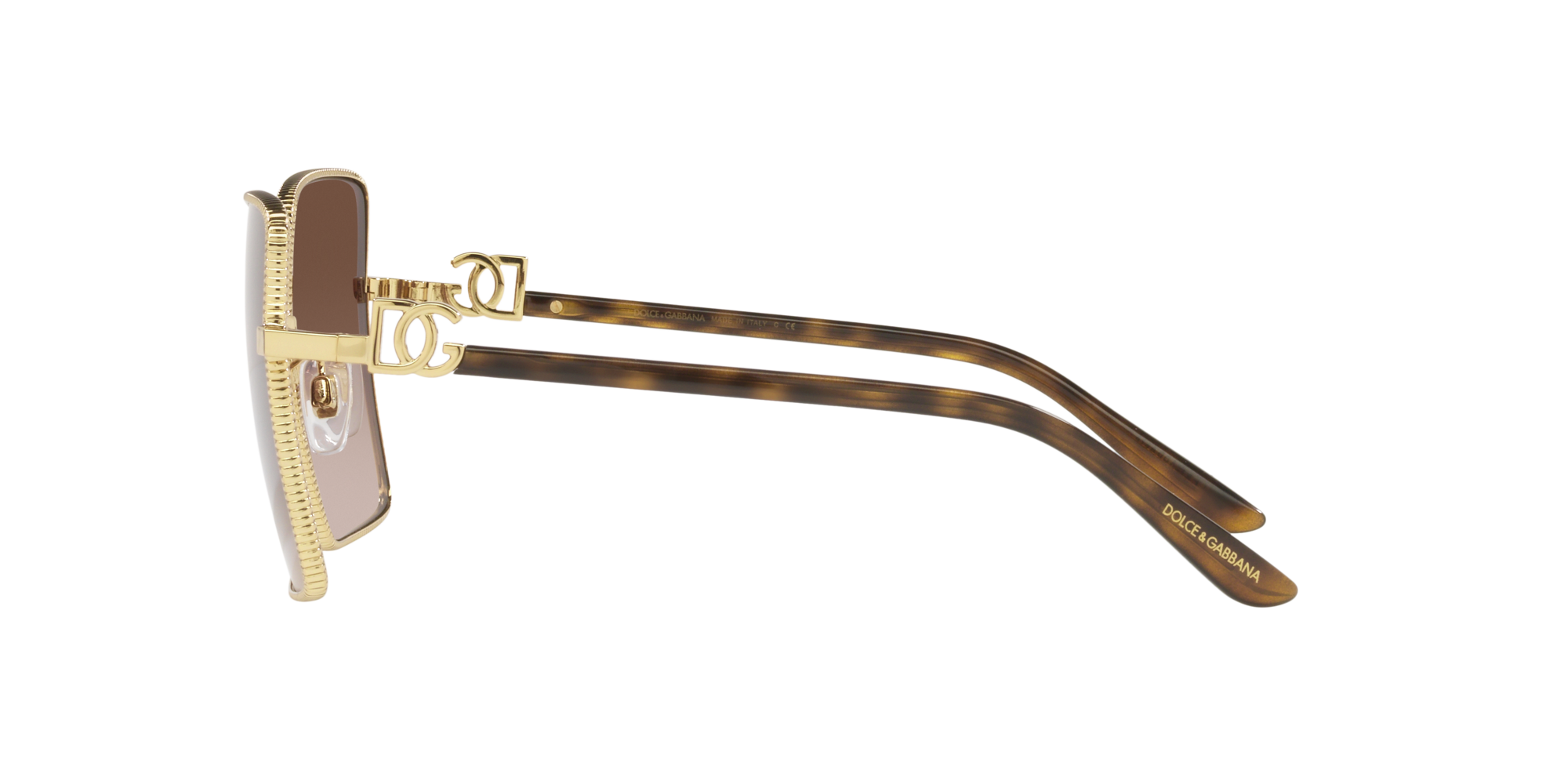 Dolce & Gabbana Sonnenbrille in Gold/Havanna DG2279 02/13 60