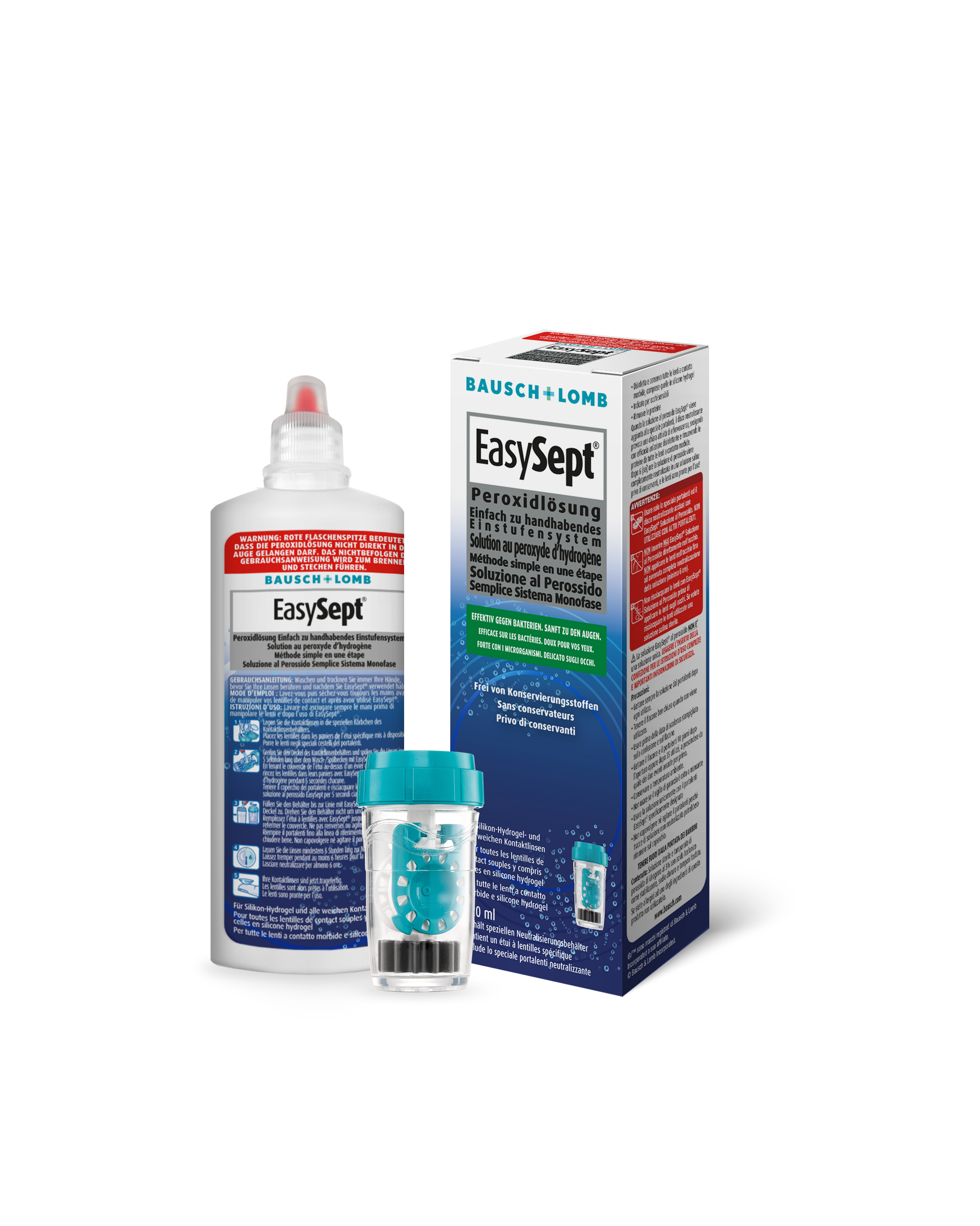 Das Bild zeigt das Pflegemittel EasySept 120ml.