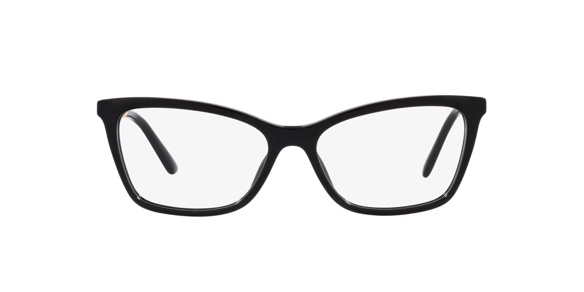 Das Bild zeigt die Korrektionsbrille DG3347 501 von der Marke D&G in schwarz.