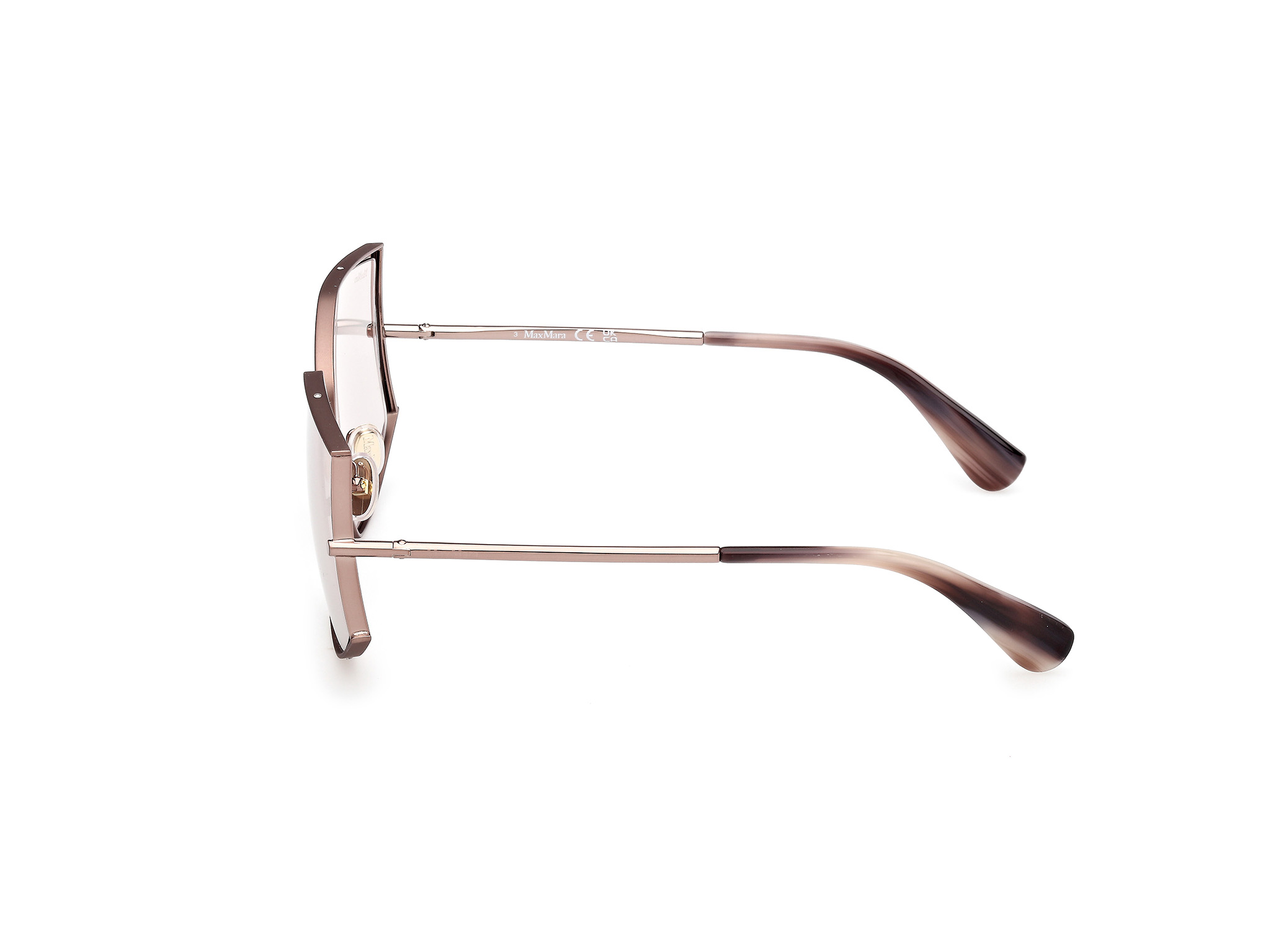 Das Bild zeigt die Sonnenbrille MM0142 von der Marke Max Mara in Bronze.