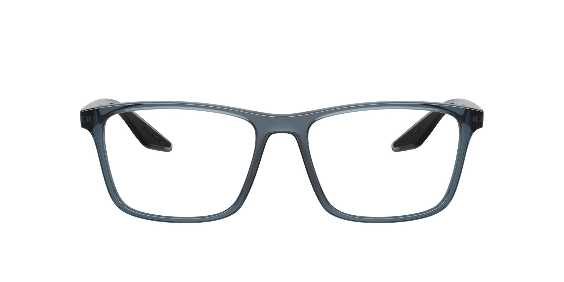 Das Bild zeigt die Prada Linea Rossa Fassung PS01QV CZH1O1 von vorne.