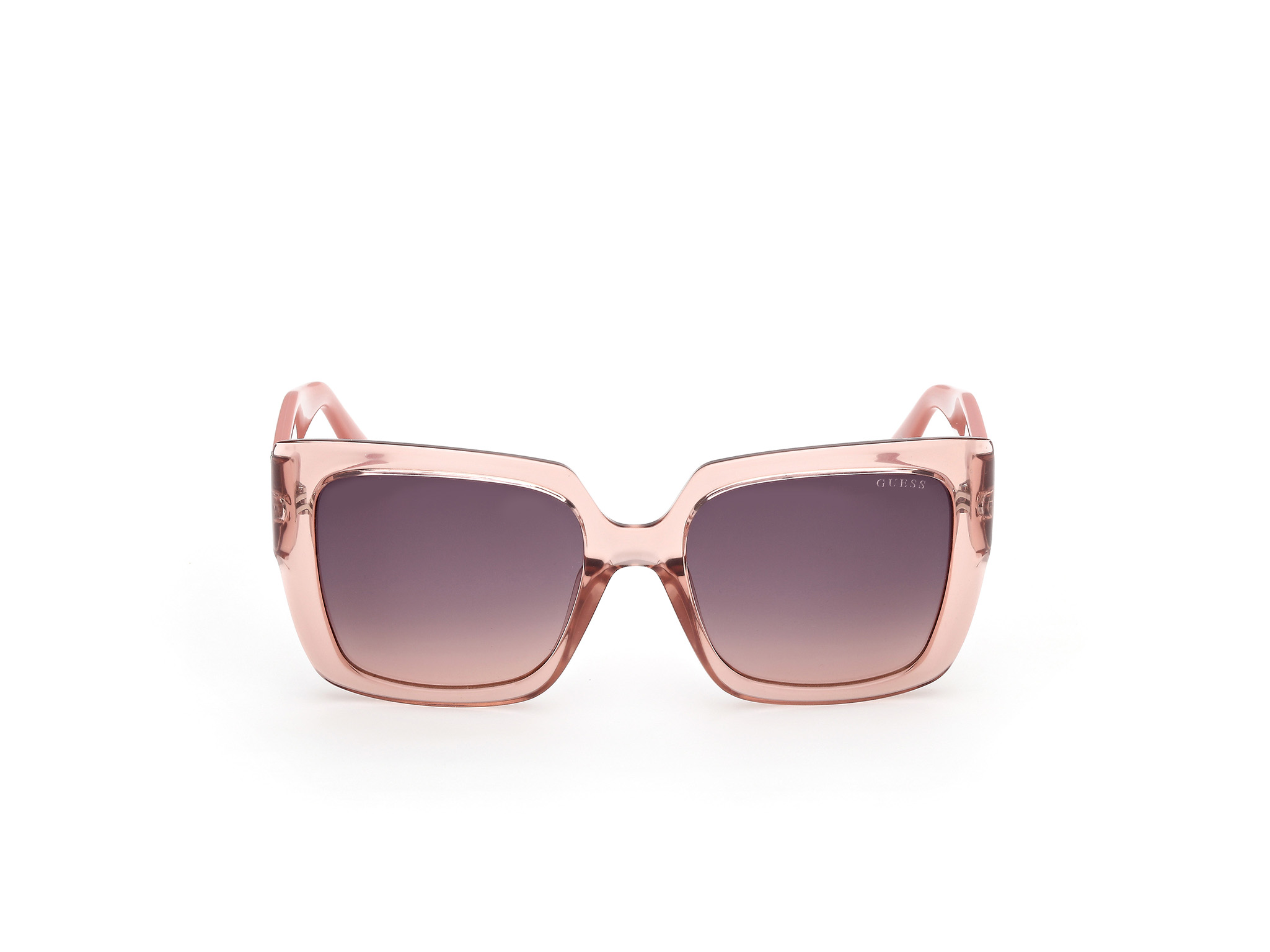 Das Bild zeigt die Sonnenbrille GU00200 72F von Guess in Gelb Hellpink.