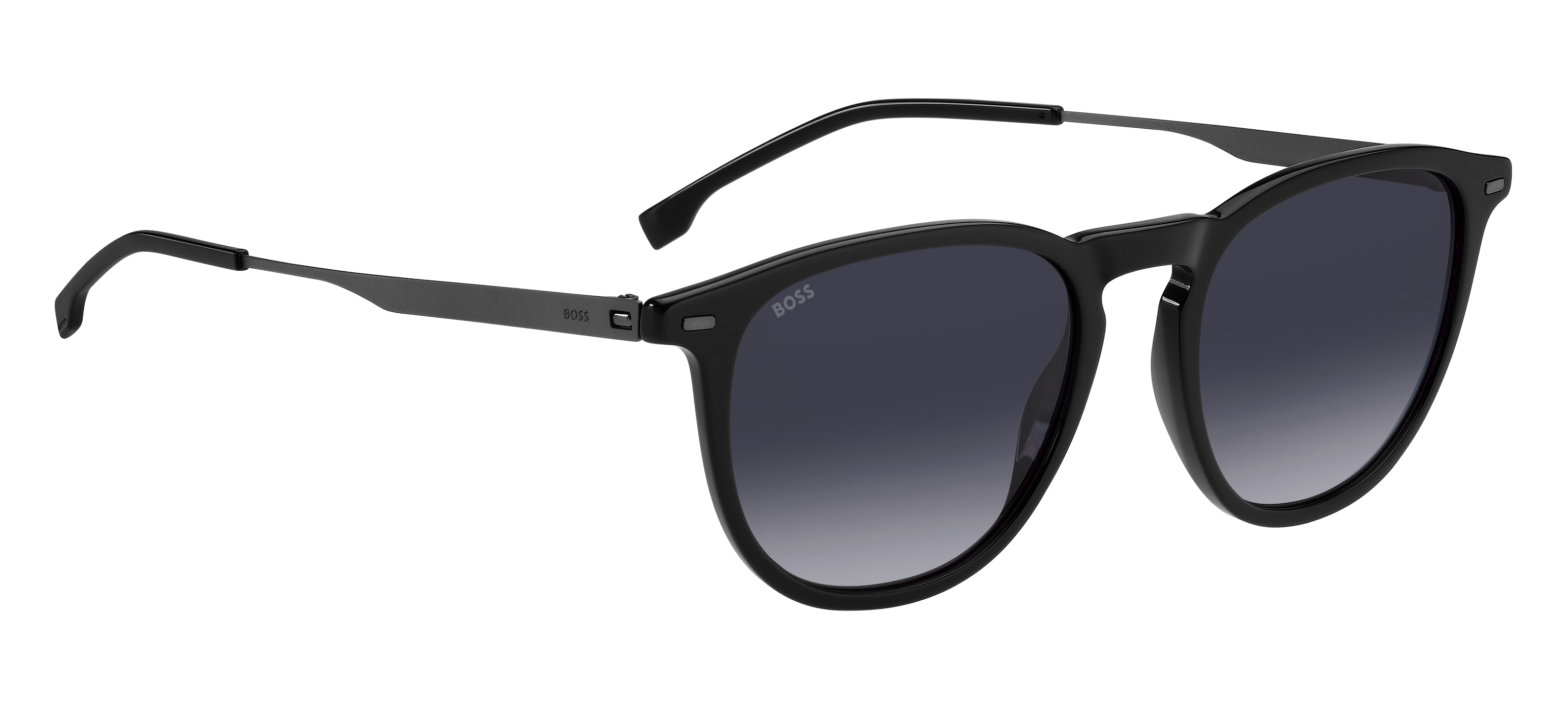 Das Bild zeigt die Sonnenbrille BOSS1639S ANS von der Marke BOSS in Schwarz.