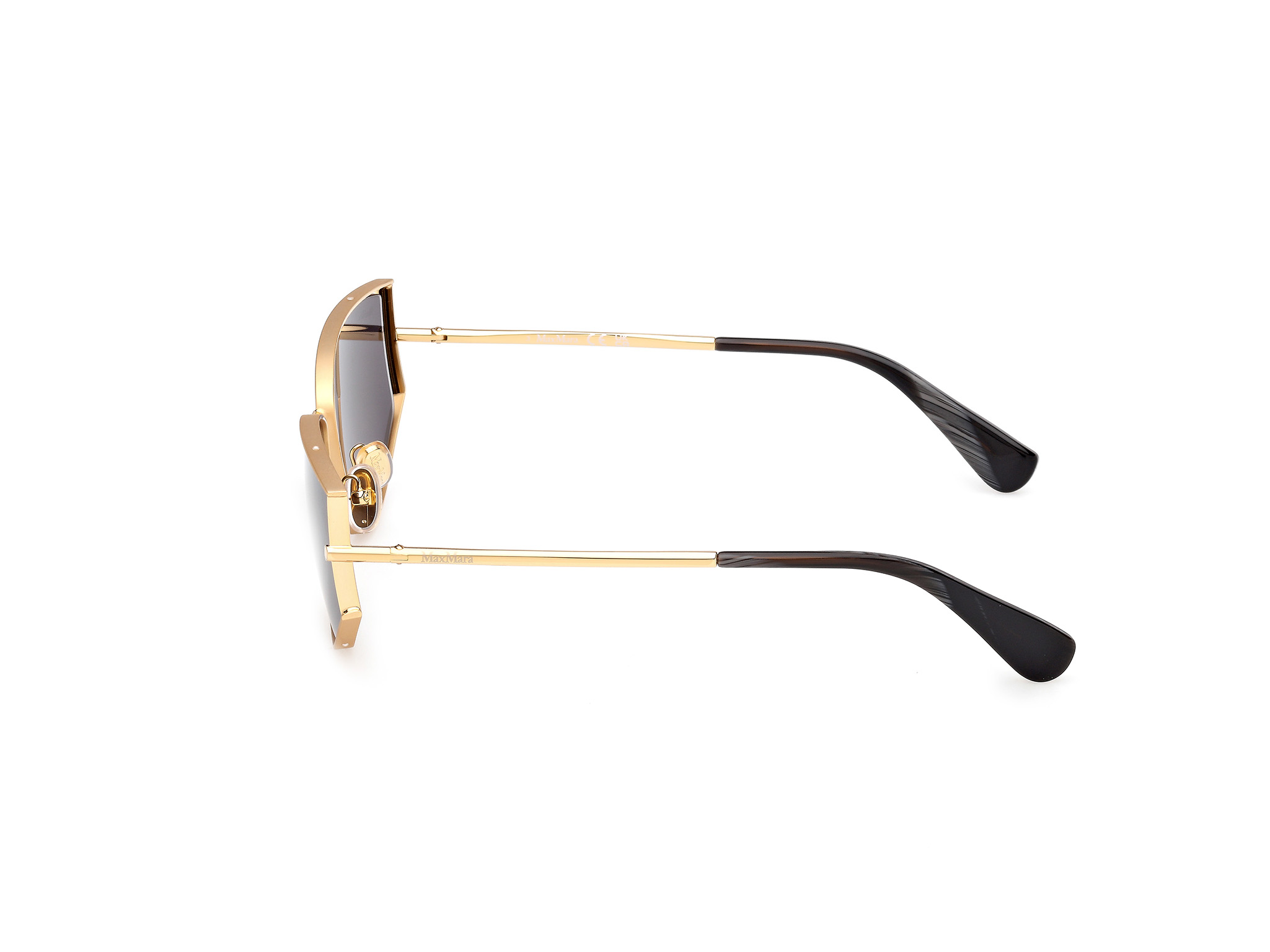 Das Bild zeigt die Sonnenbrille MM0141 von der Marke Max Mara in Gold.