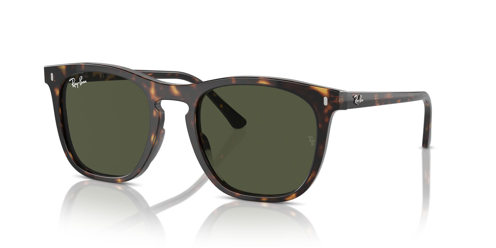 Das Bild zeigt die Sonnenbrille RB2210 902/31 von der Marke Ray-Ban in Havanna.