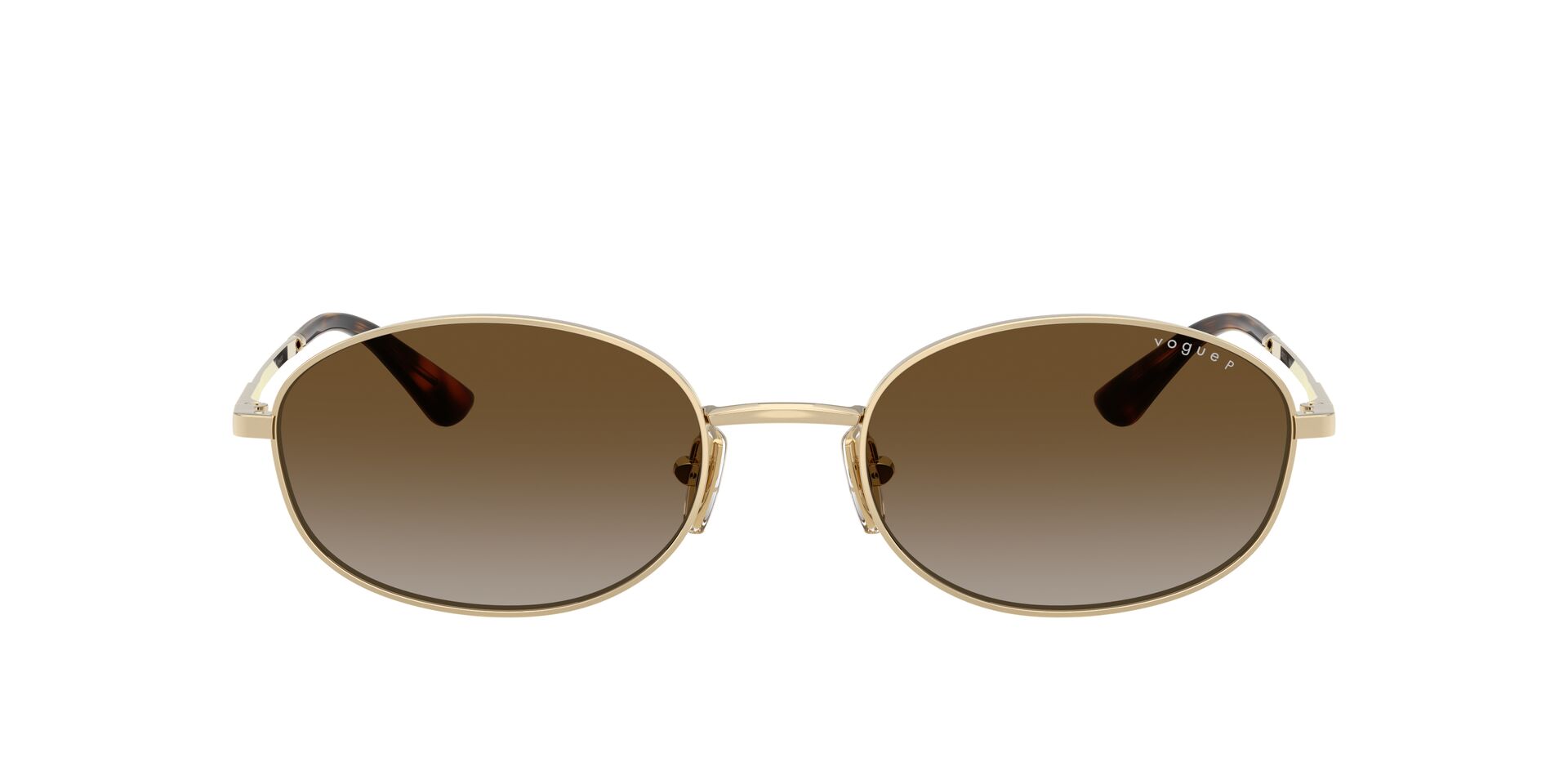 Das Bild zeigt die Sonnenbrille VO4323S von der Marke Vogue in Gold.