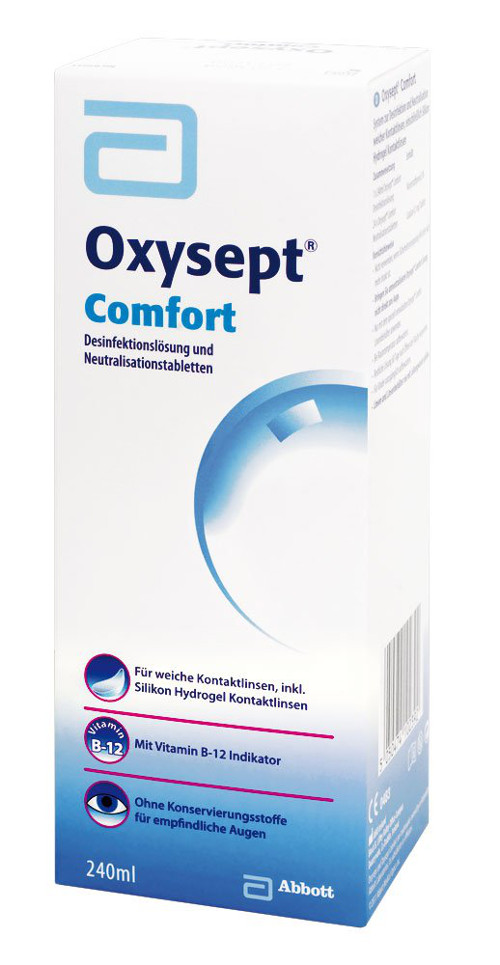 Oxysept Comfort B12 240 ml Oxysept Comfort, AMO (240 ml + 24 Tabl.)