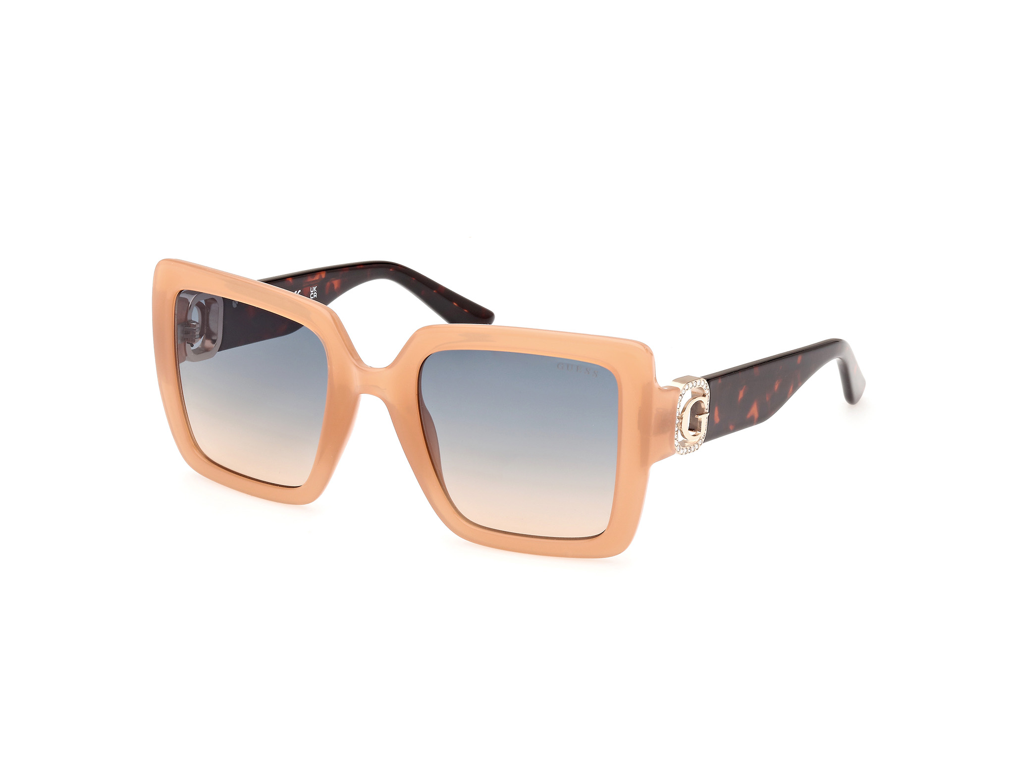 Das Bild zeigt die Sonnenbrille GU00103 57P von der Marke Guess in Beige.