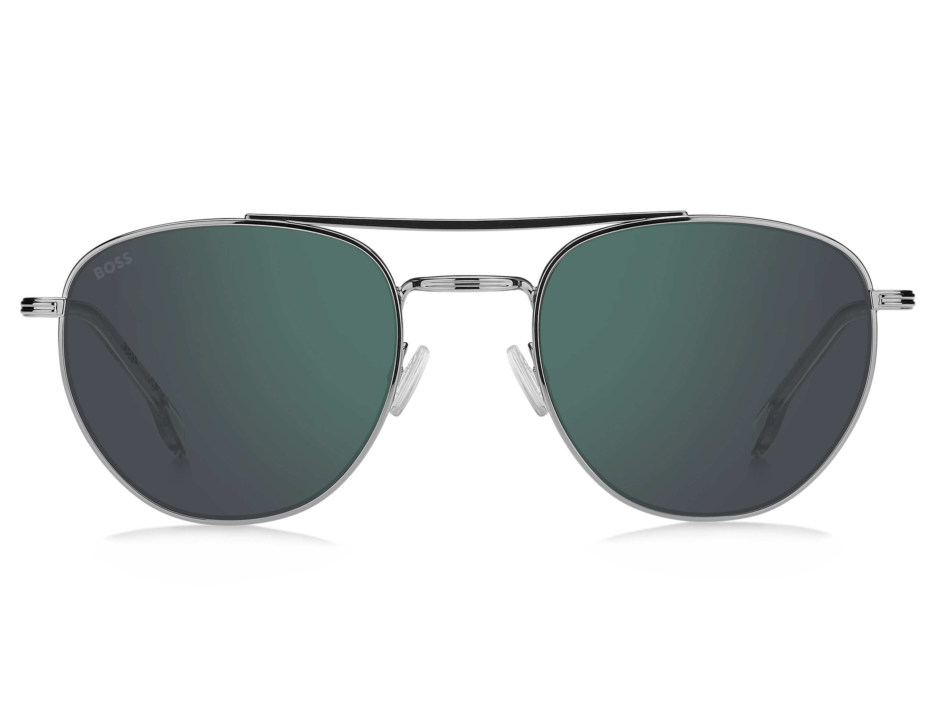 Das Bild zeigt die Sonnenbrille BOSS1631S 6LB von der Marke BOSS in Silber.