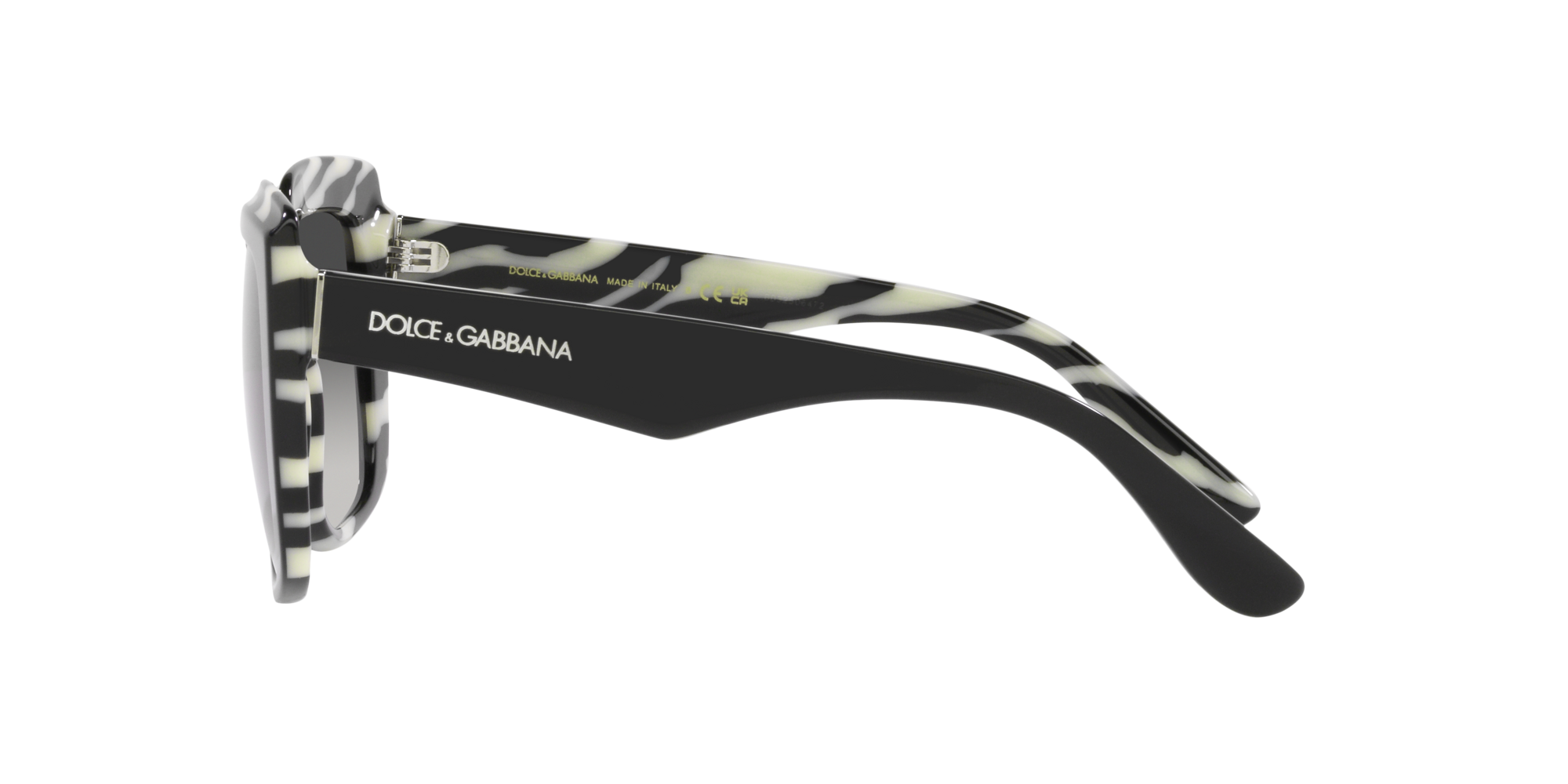 Dolce & Gabbana Sonnenbrille in Schwarz/Weiß DG4414 33728G 54