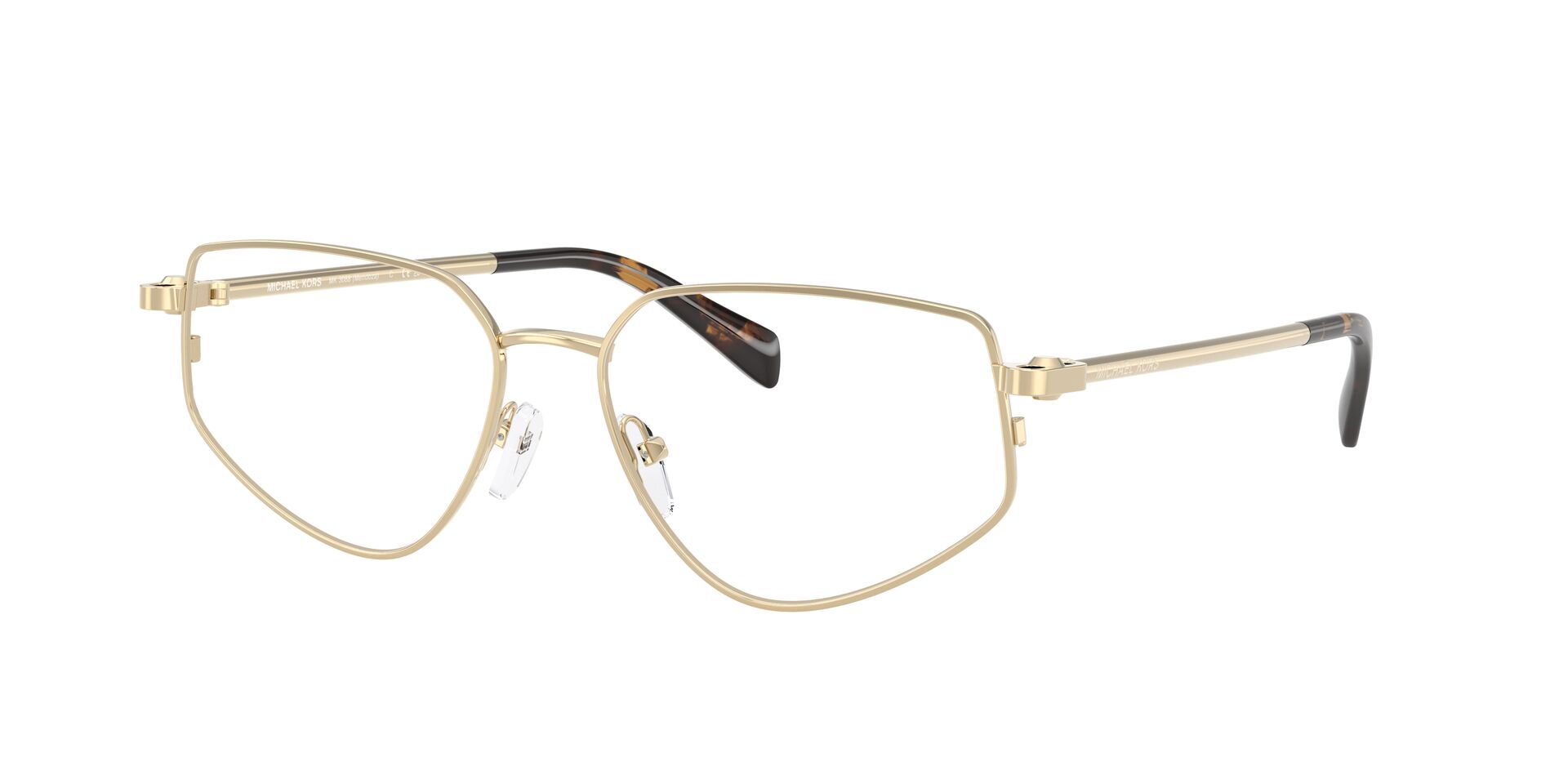 Michael Kors Damen Brille MK3088 1014 Mendoza Hellgold glänzend