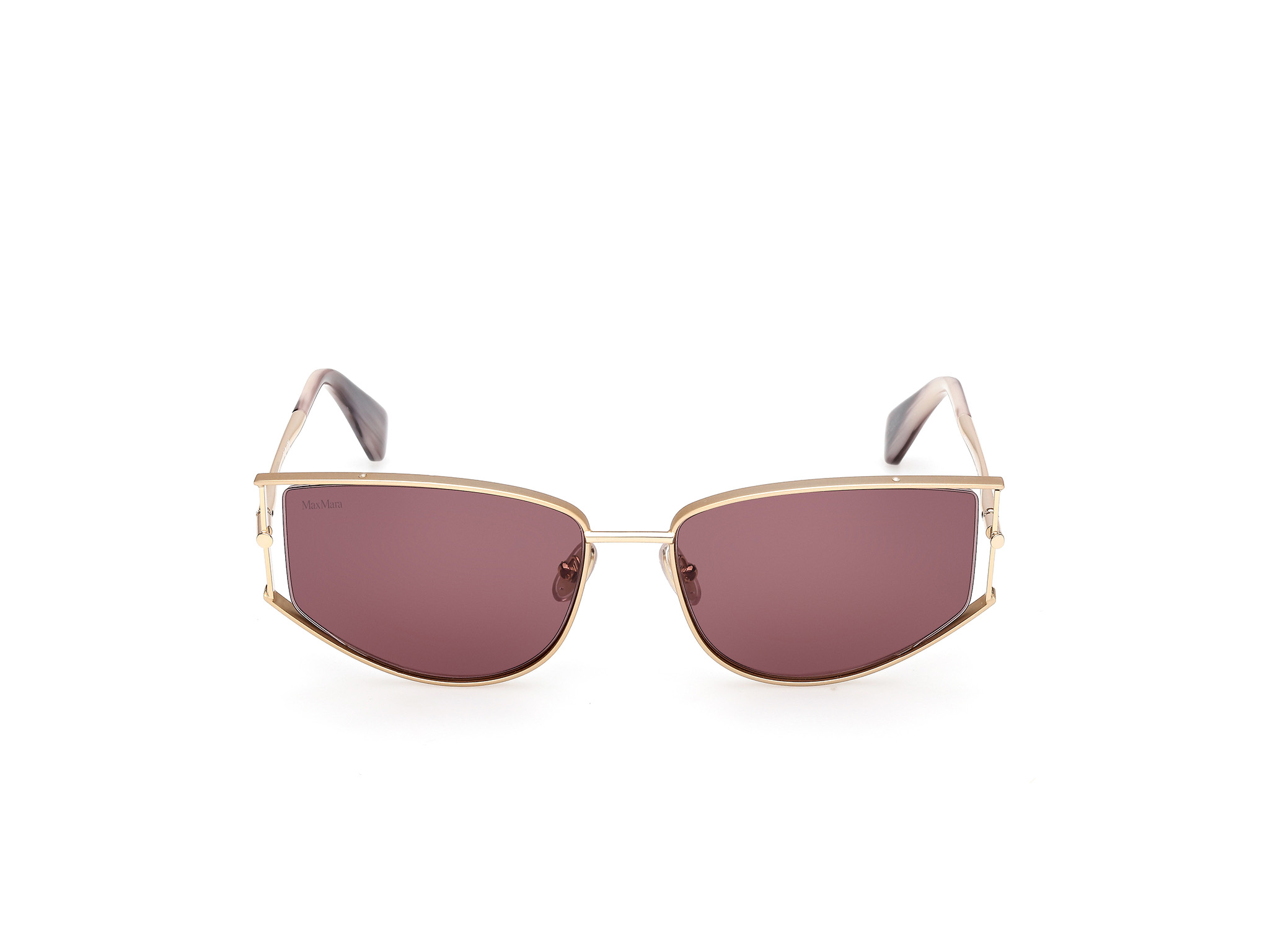 Das Bild zeigt die Sonnenbrille MM0141 von der Marke Max Mara in Gold.