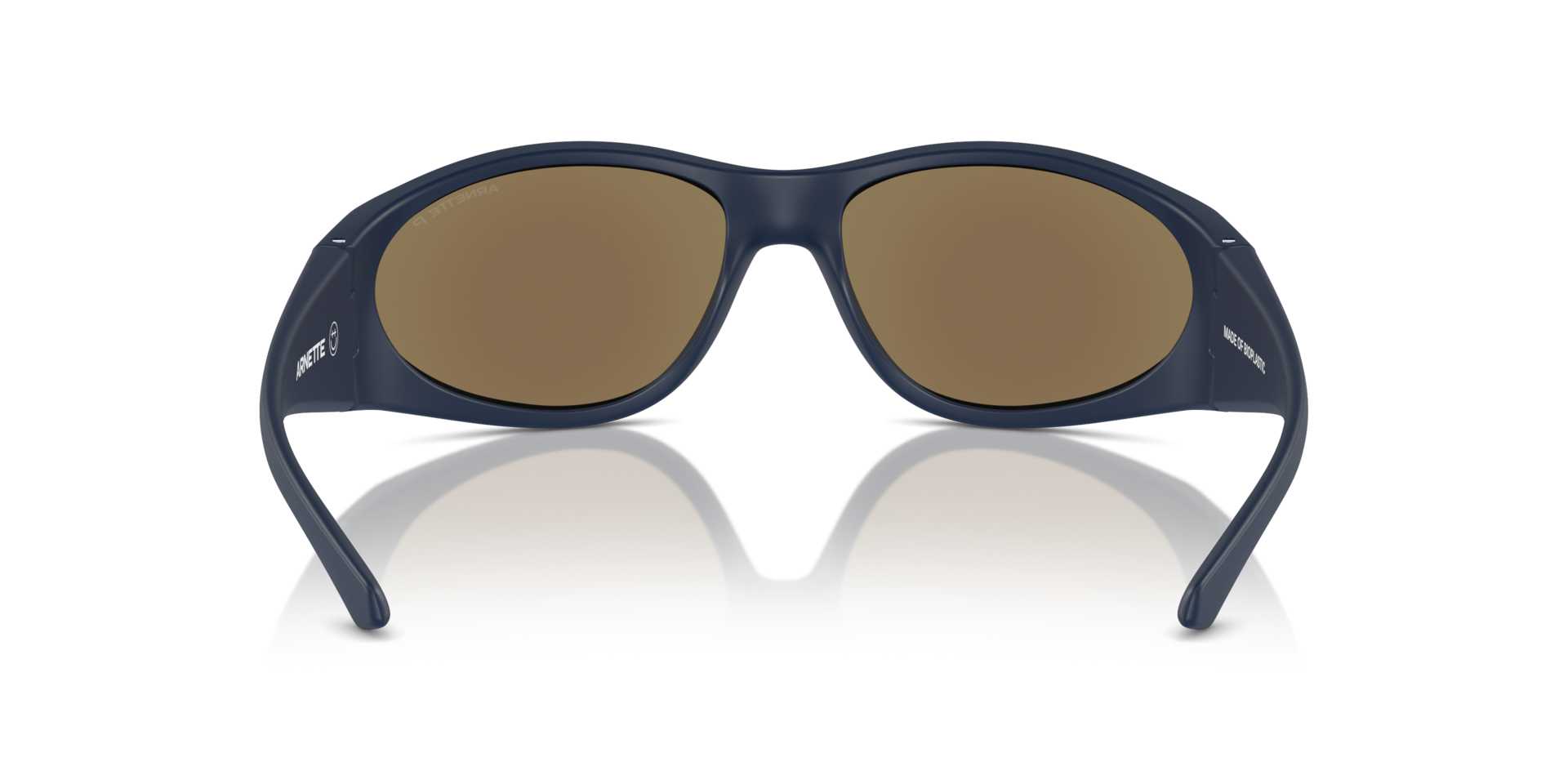 Das Bild zeigt die Sonnenbrille AN4342 von der Marke Arnette in schwarz/blau.