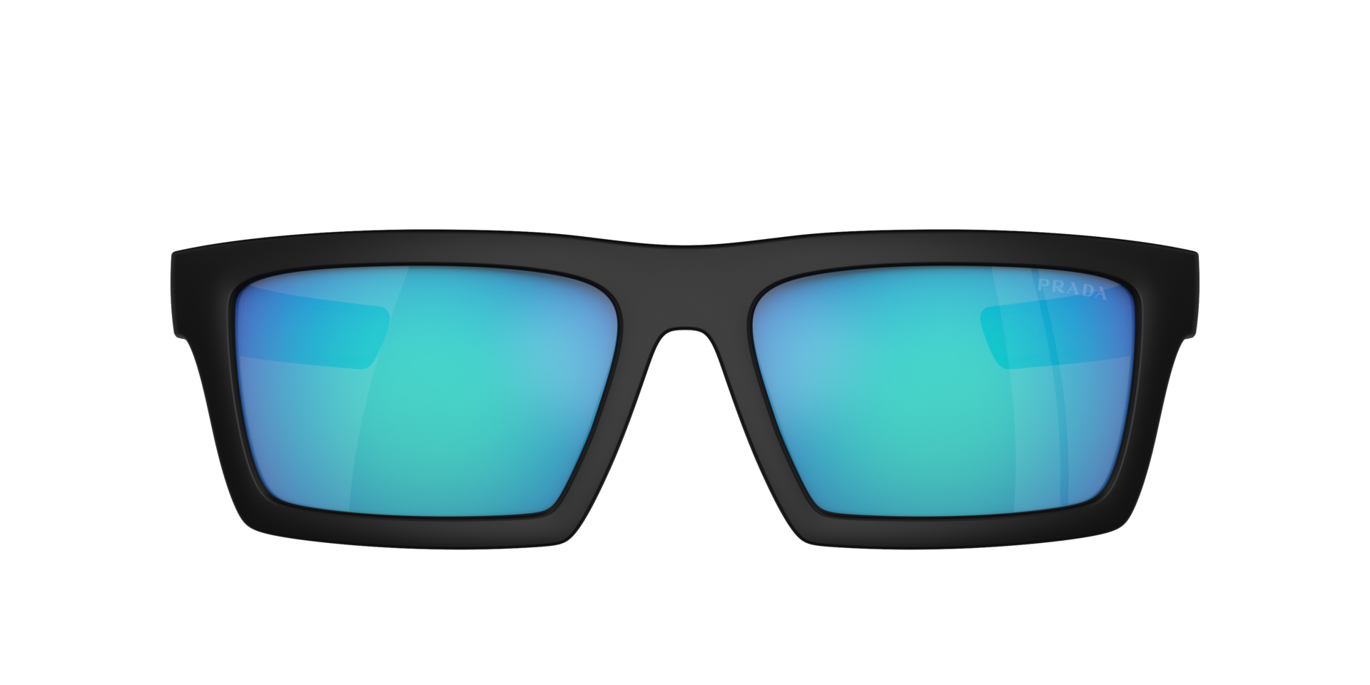 Das Bild zeigt die Sonnenbrille PS02ZSU 1BO08R von der Marke Prada Linea Rossa in schwarz.